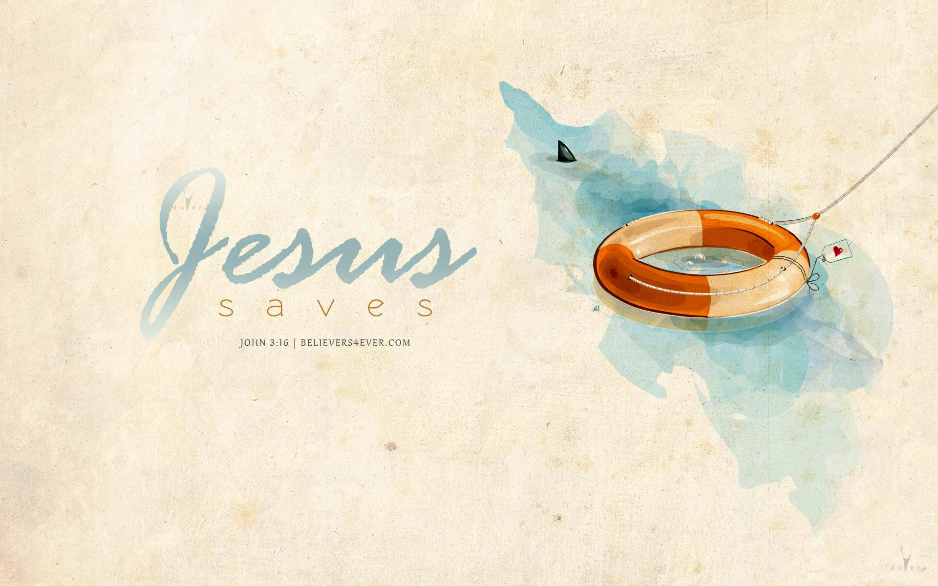 Christian Buoy, watercolor illustration, life preserver, Full HD Desktop Wallpaper