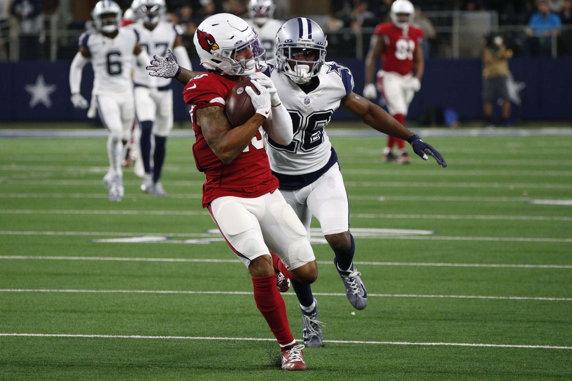 Christian Kirk, red jersey, silver helmet, Full HD Desktop Wallpaper