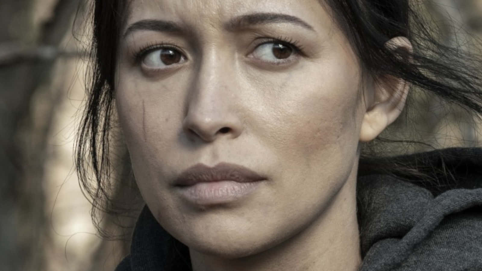 Christian Serratos, glowing, close-up, HD Desktop Wallpaper