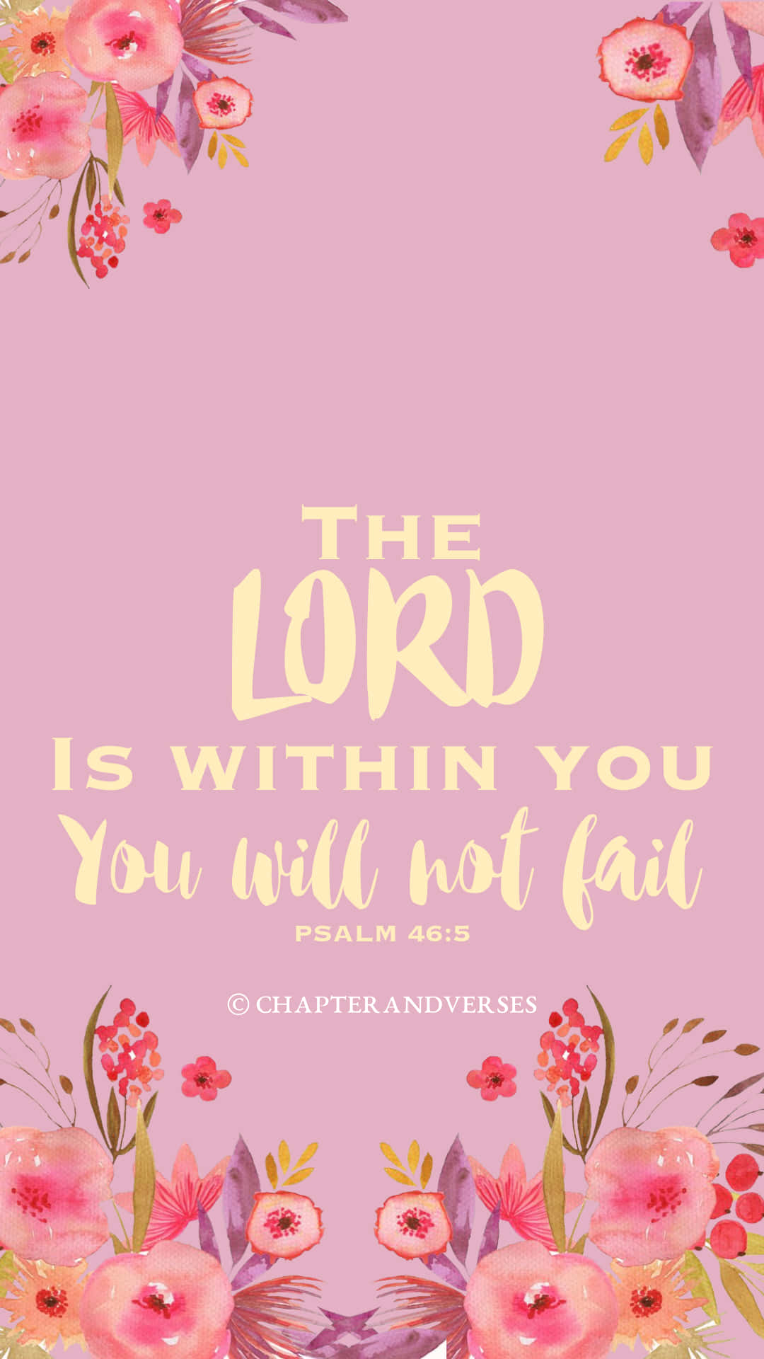 Cool Christian, soft pink, floral borders, Full HD Phone Wallpaper