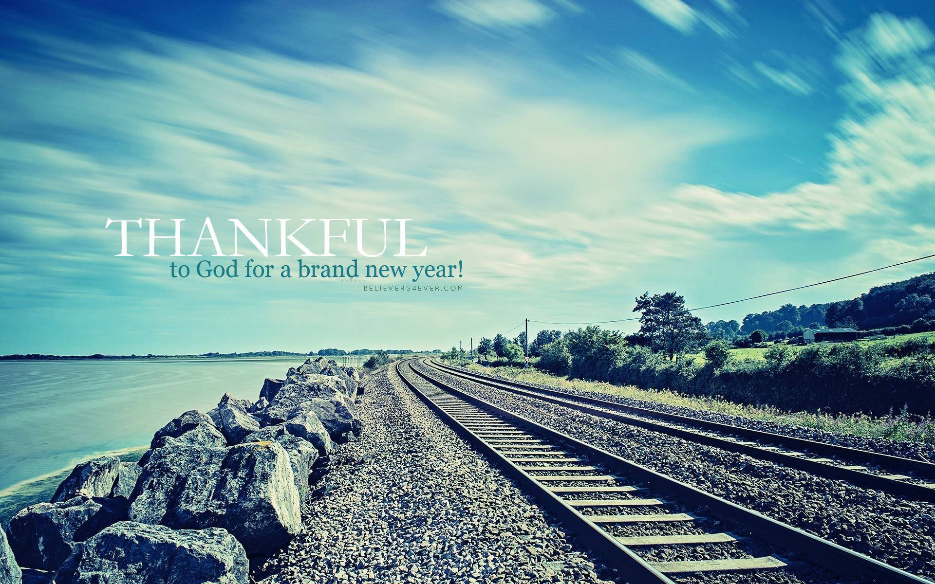 Christian Inspiration, train tracks, rocky shore, Full HD Desktop Wallpaper