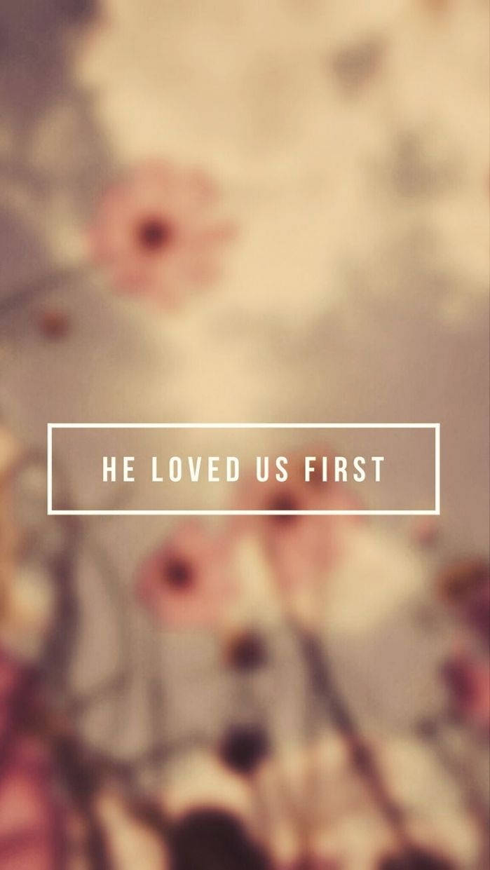 Christian, floral background, warm tones, SD Phone Wallpaper