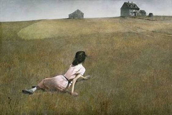 Christina, World Famous Painting, pink dress, SD Desktop Wallpaper