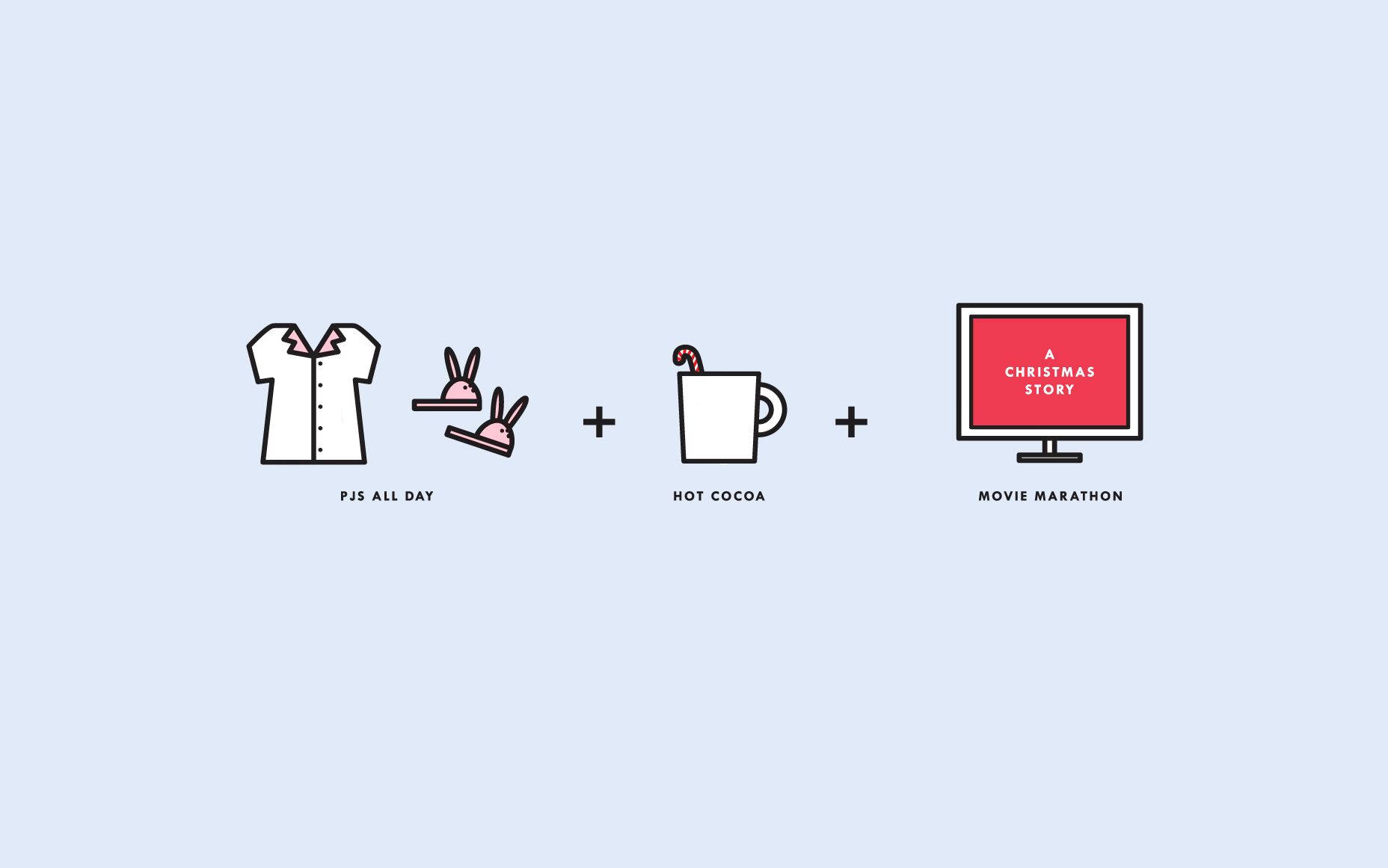 Christmas Aesthetic Desktop, chill day, minimalist line art, HD Desktop Wallpaper