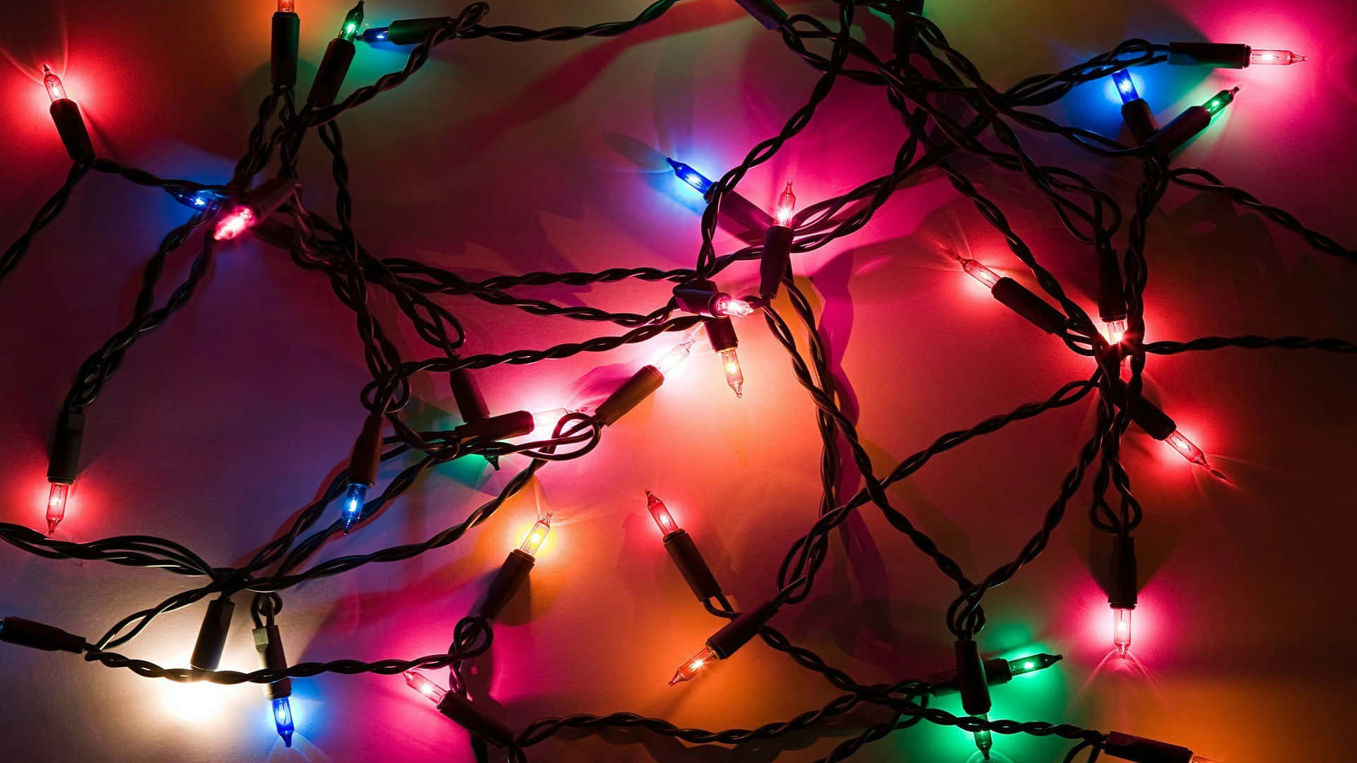 Christmas lights, colorful, glow, Full HD Desktop Wallpaper