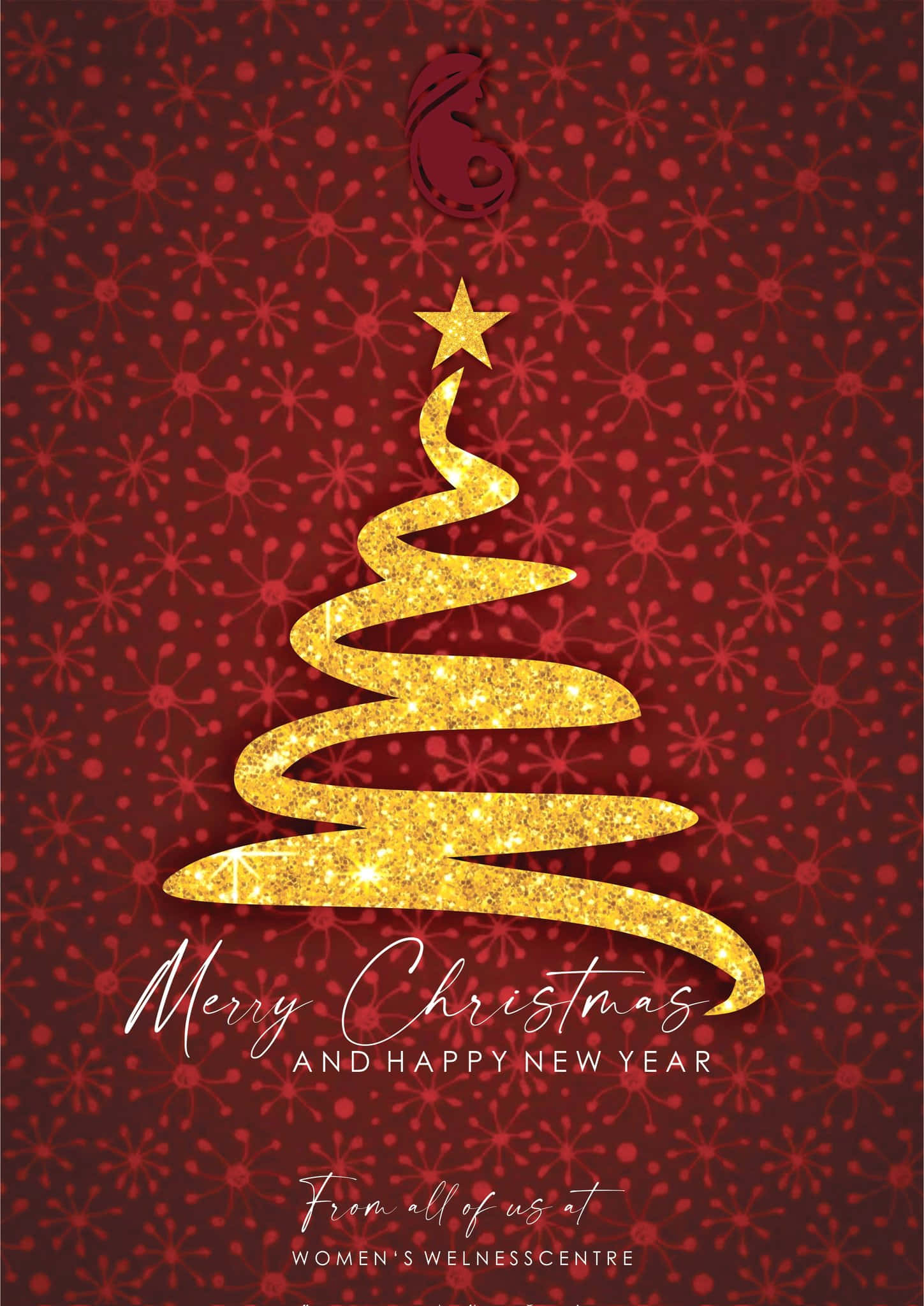 Christmas Countdown, glittering gold spiral Christmas tree, star topper, Full HD Phone Wallpaper