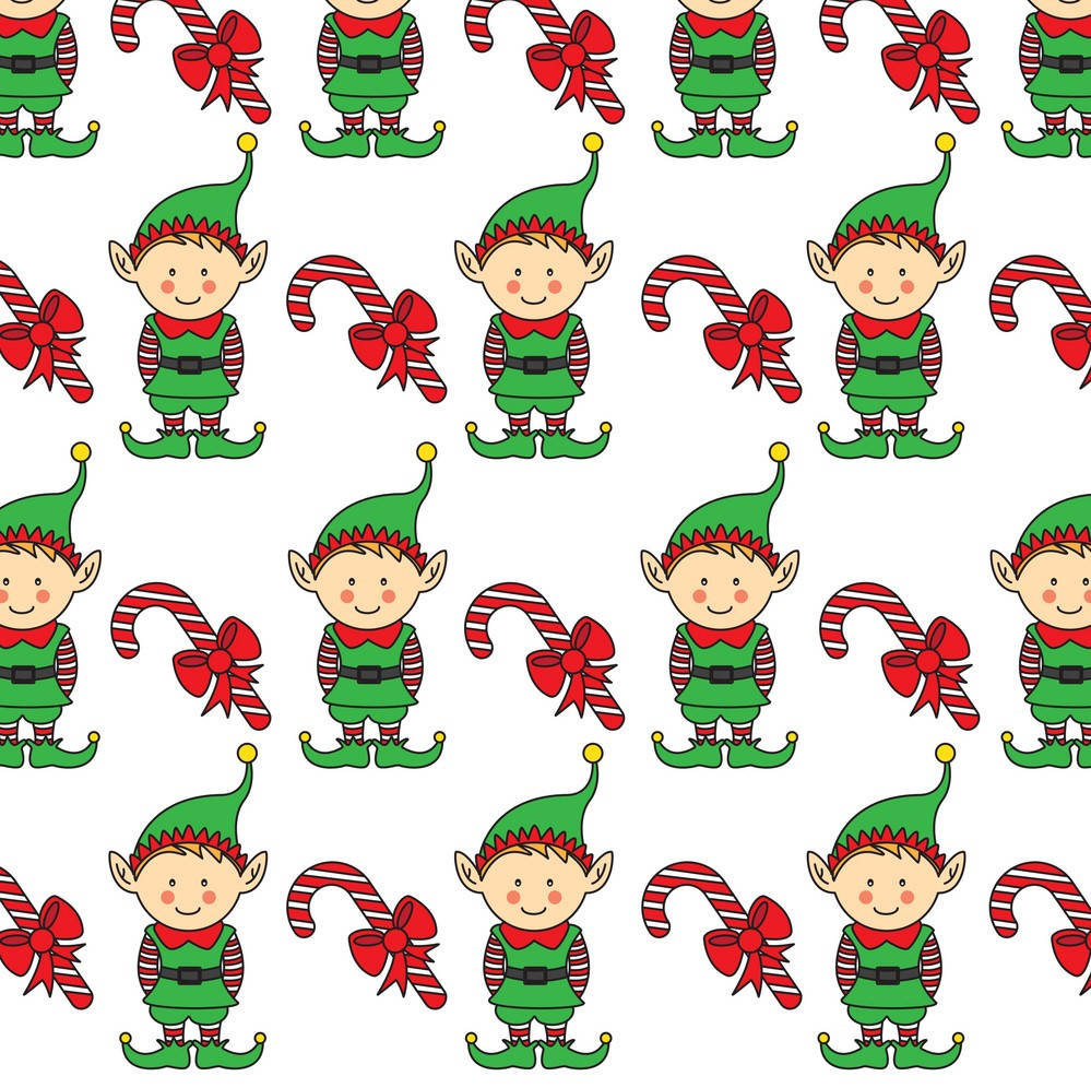 Christmas Elf, cartoon elves, green outfits, SD Desktop Wallpaper