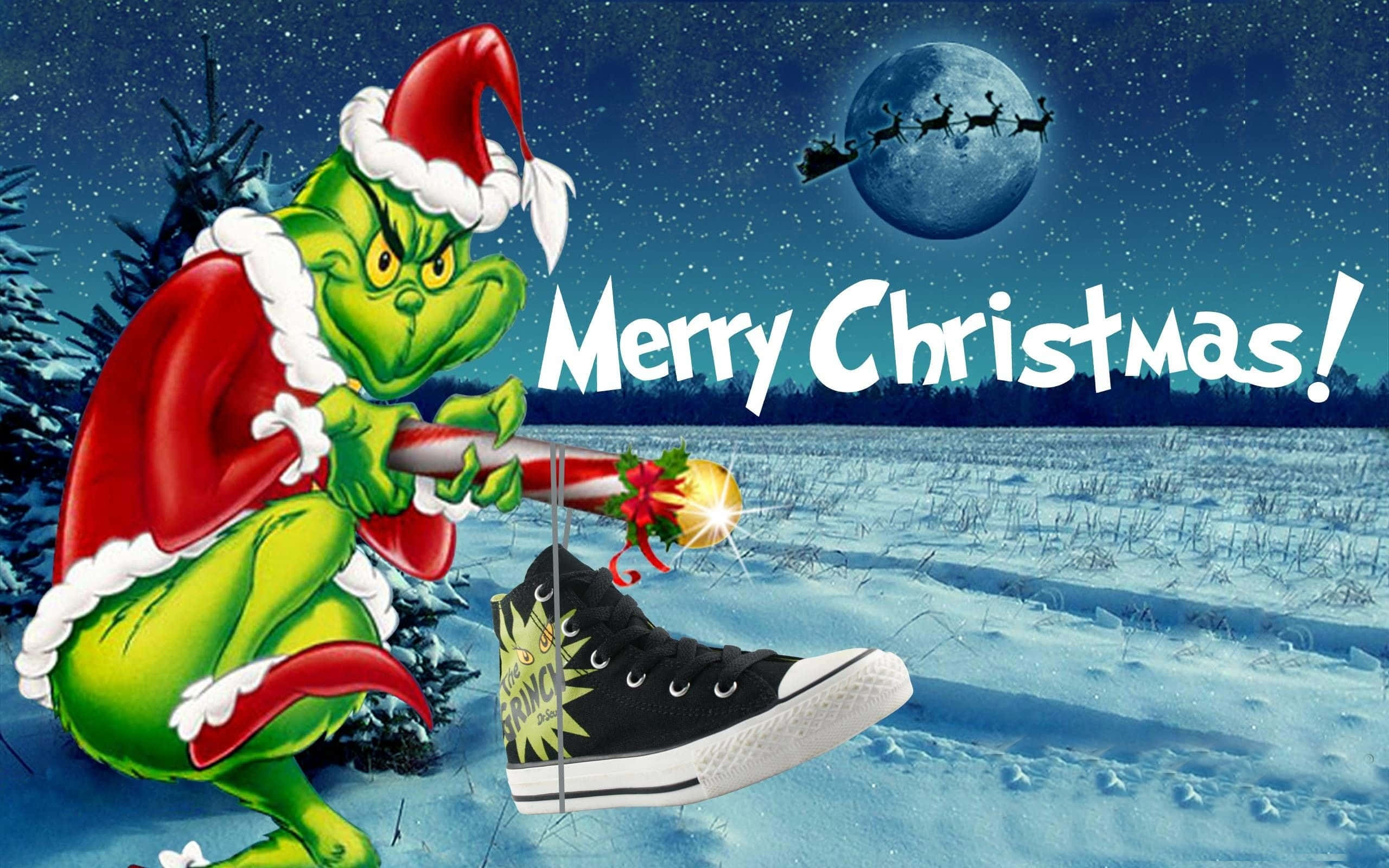 Grinch, Santa suit, Christmas ornament, 2K Desktop Wallpaper