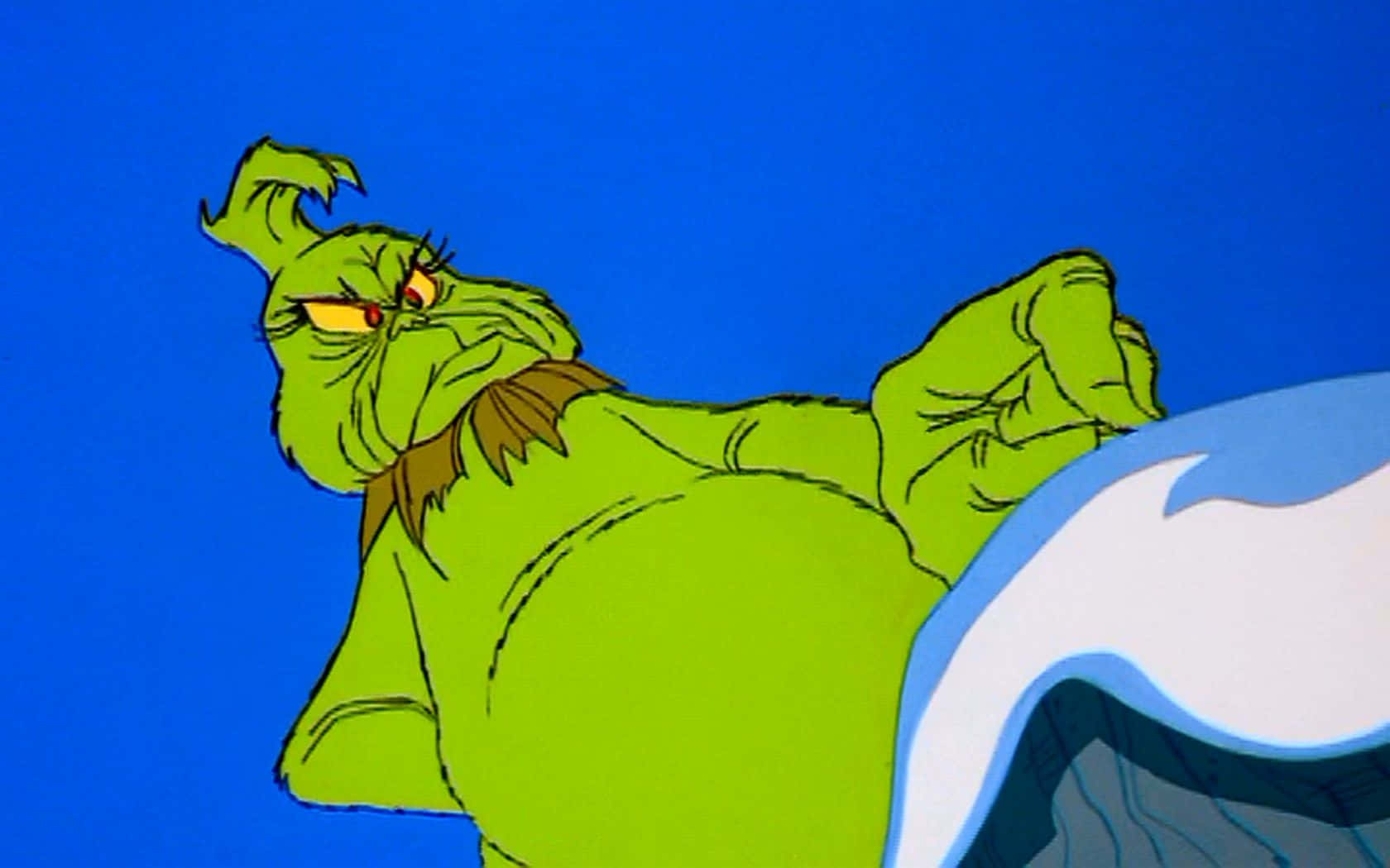 Christmas Grinch, Grinch, yellow eyes, HD Desktop Wallpaper