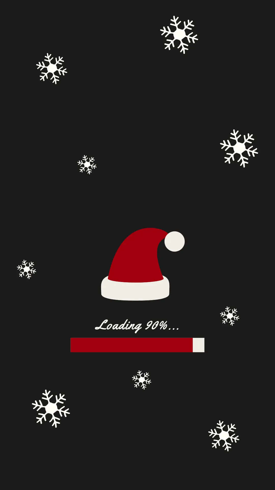 vintage christmas, red Santa hat, black background, Full HD Phone Wallpaper