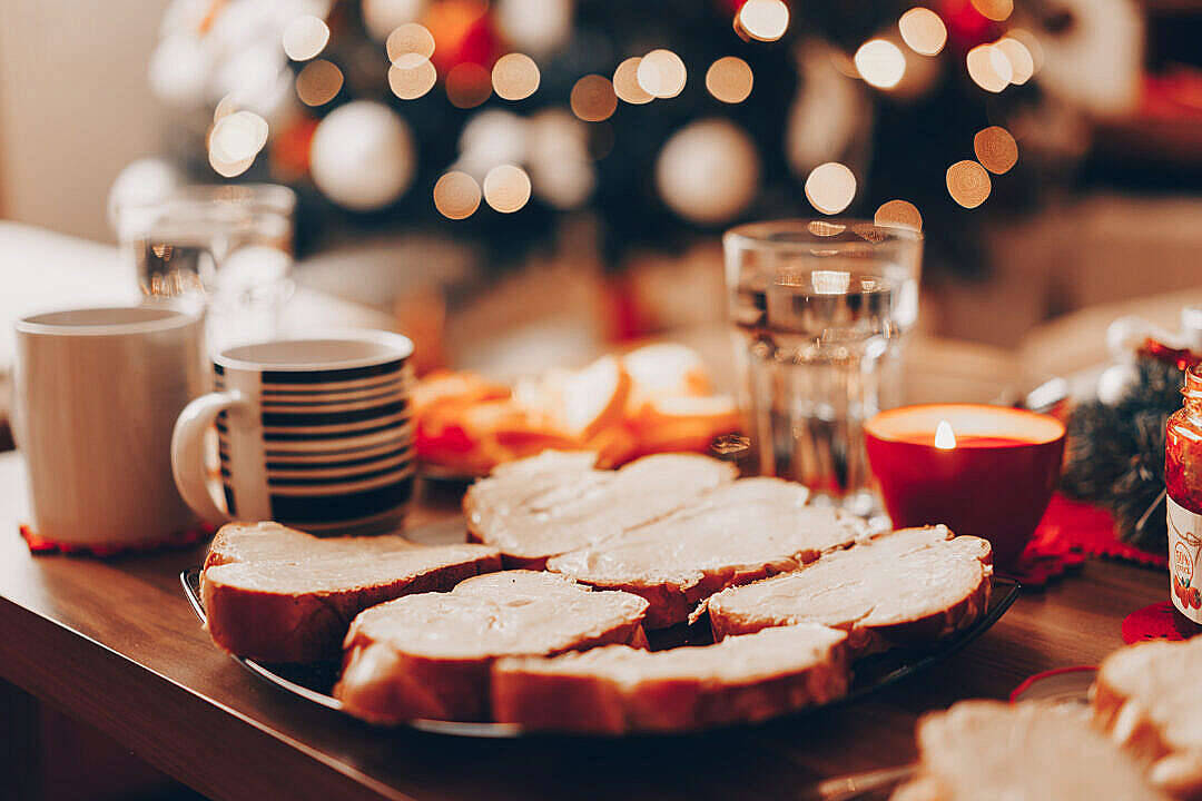 Christmas Holiday Desktop, roasted turkey, platter, SD Desktop Wallpaper