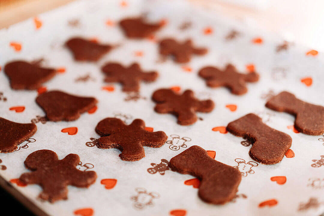 Christmas Holiday Desktop, gingerbread cookies, men stockings, SD Desktop Wallpaper