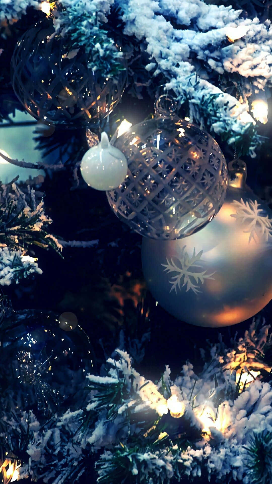 iPhone, Christmas aesthetic, tree, Full HD Phone Wallpaper