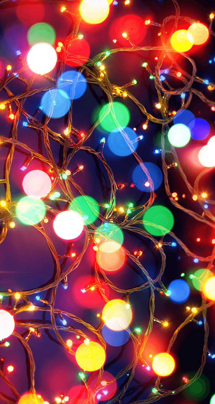 Christmas lights, red, green, HD Phone Wallpaper