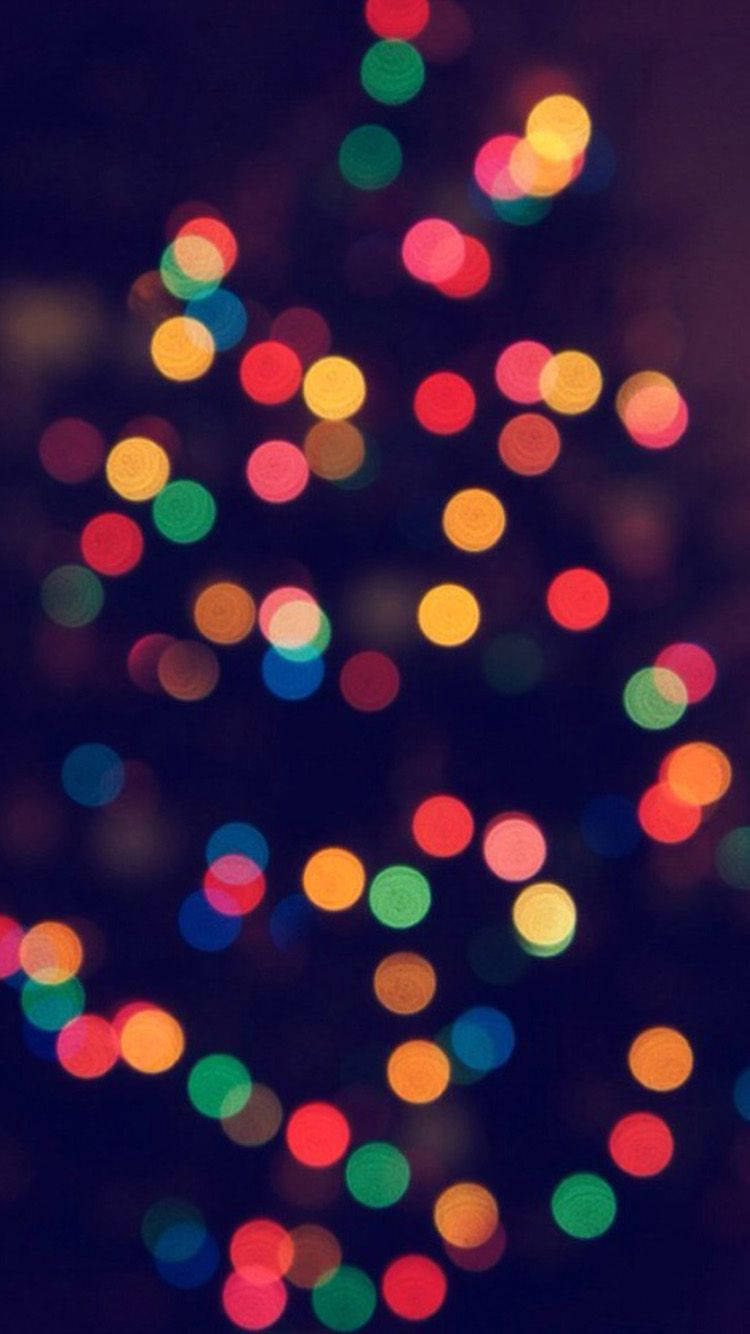 Christmas Lights iPhone, festive bokeh, colorful lights, HD Phone Wallpaper
