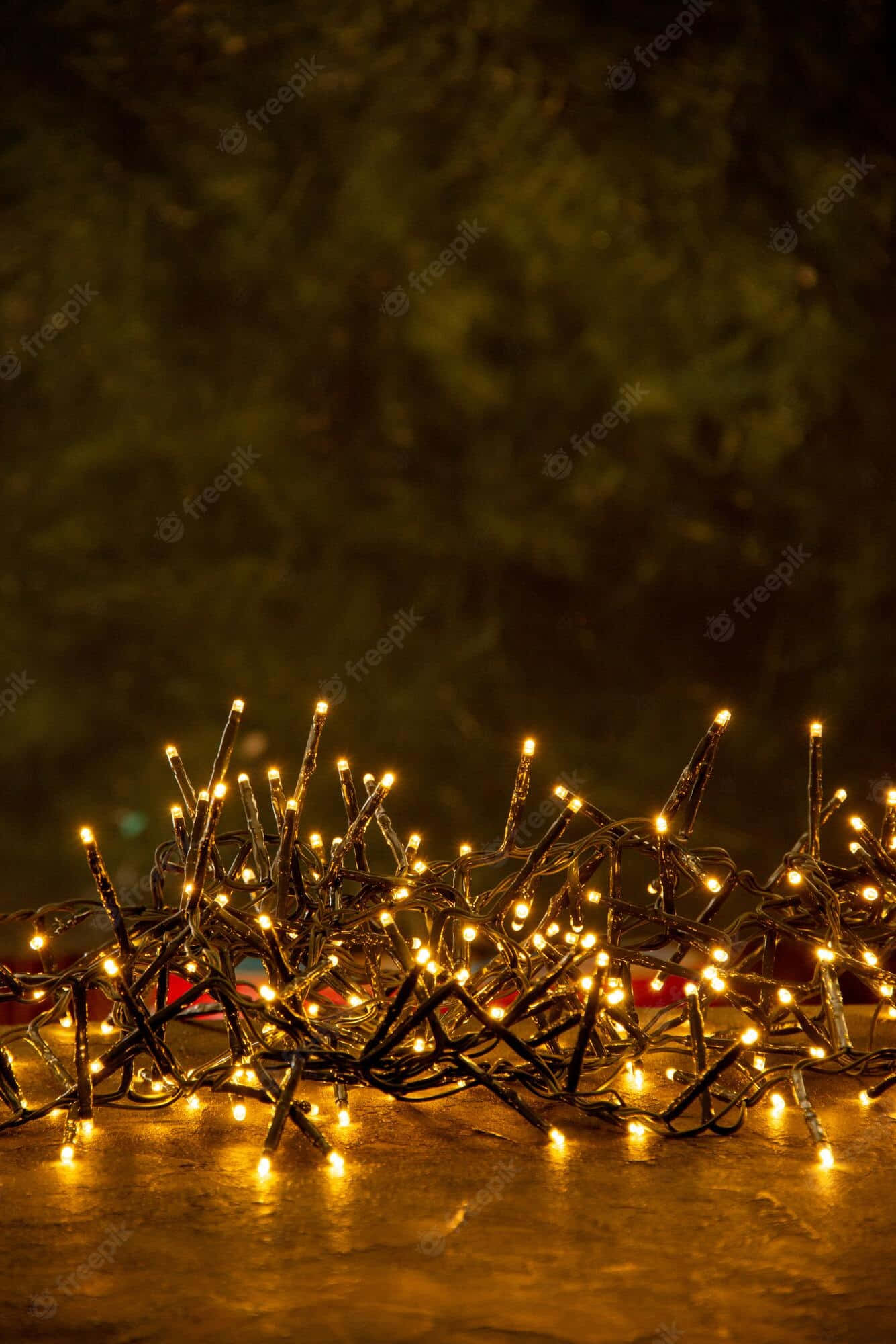 Christmas Lights, fairy lights, warm glowing, Full HD Phone Wallpaper