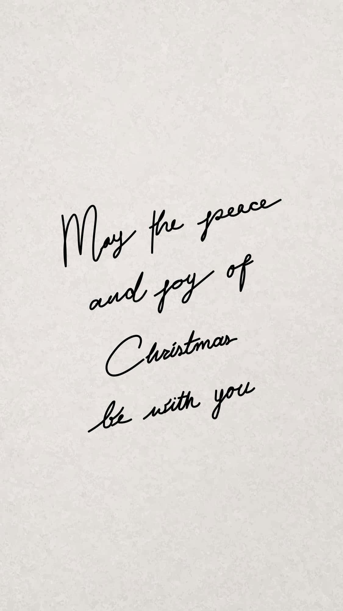 iPhone, Christmas Aesthetic Card, black cursive script, Full HD Phone Wallpaper