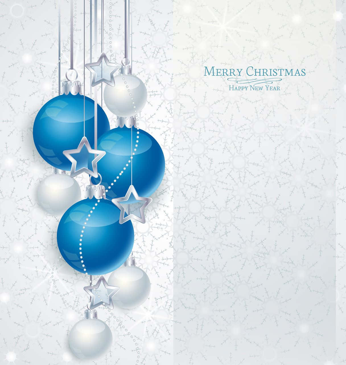 blue christmas, White & Blue Christmas Balls, shiny blue, HD Phone Wallpaper