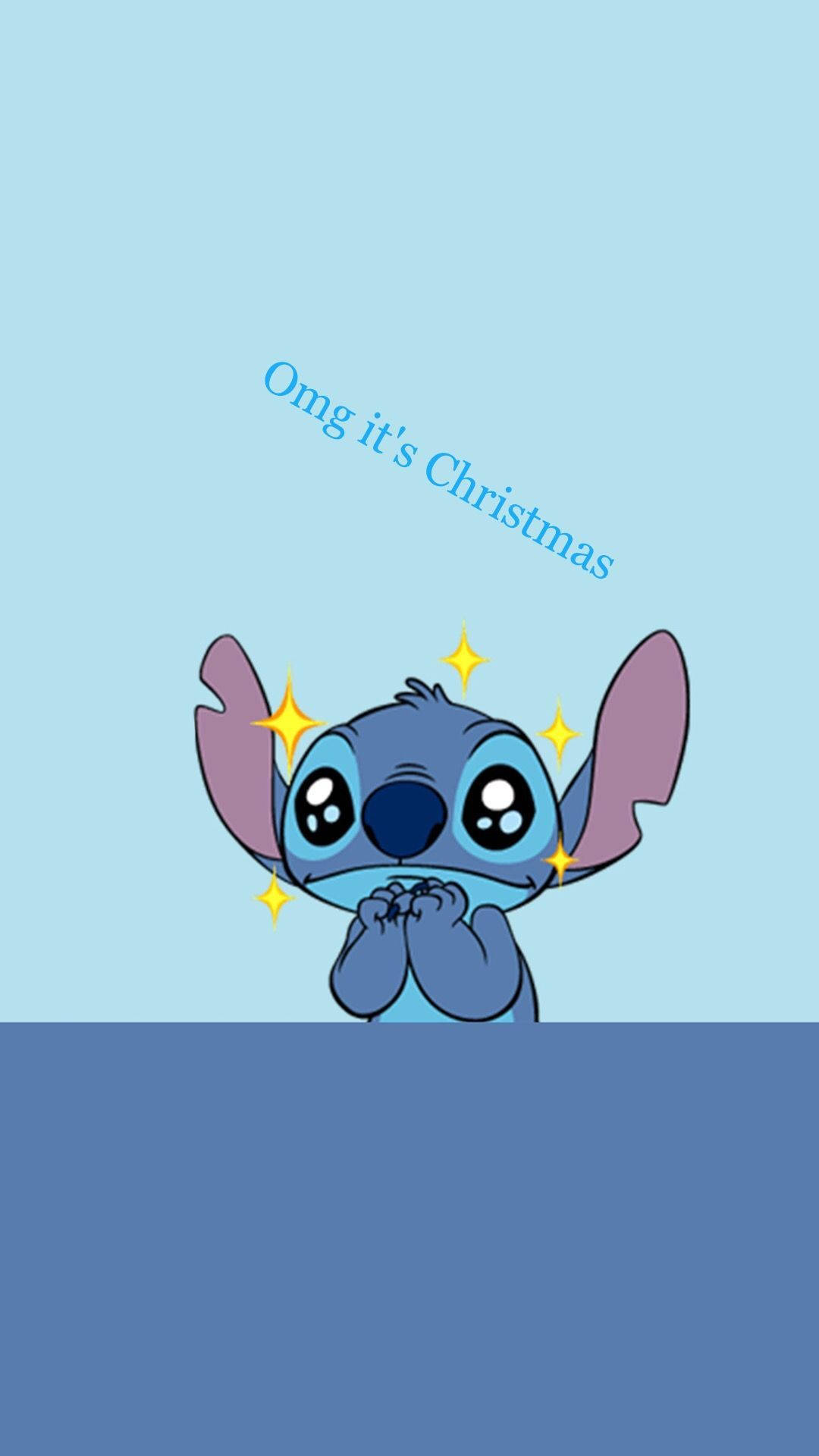 Stitch, Omg it’s Christmas, blue alien, Full HD Phone Wallpaper