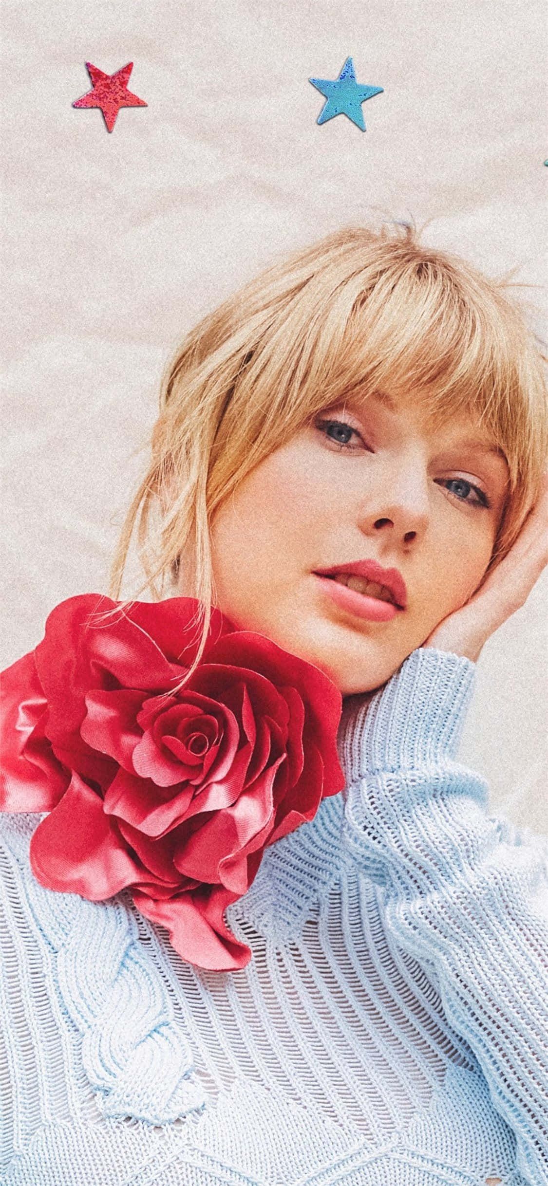 Taylor Swift, iPhone, red rose, Full HD Phone Wallpaper
