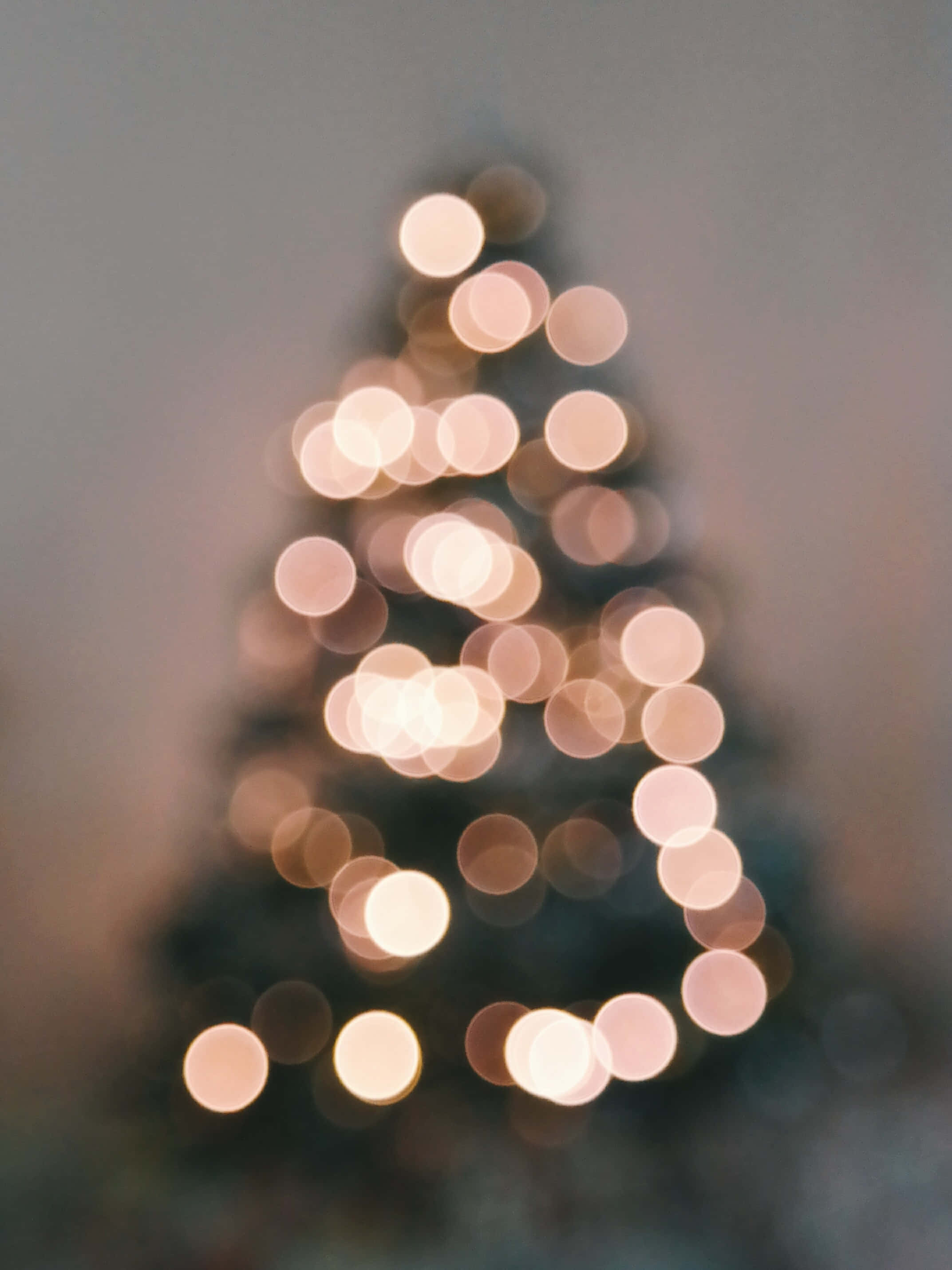 iPhone, Christmas Tree, bokeh lights, 2K Phone Wallpaper
