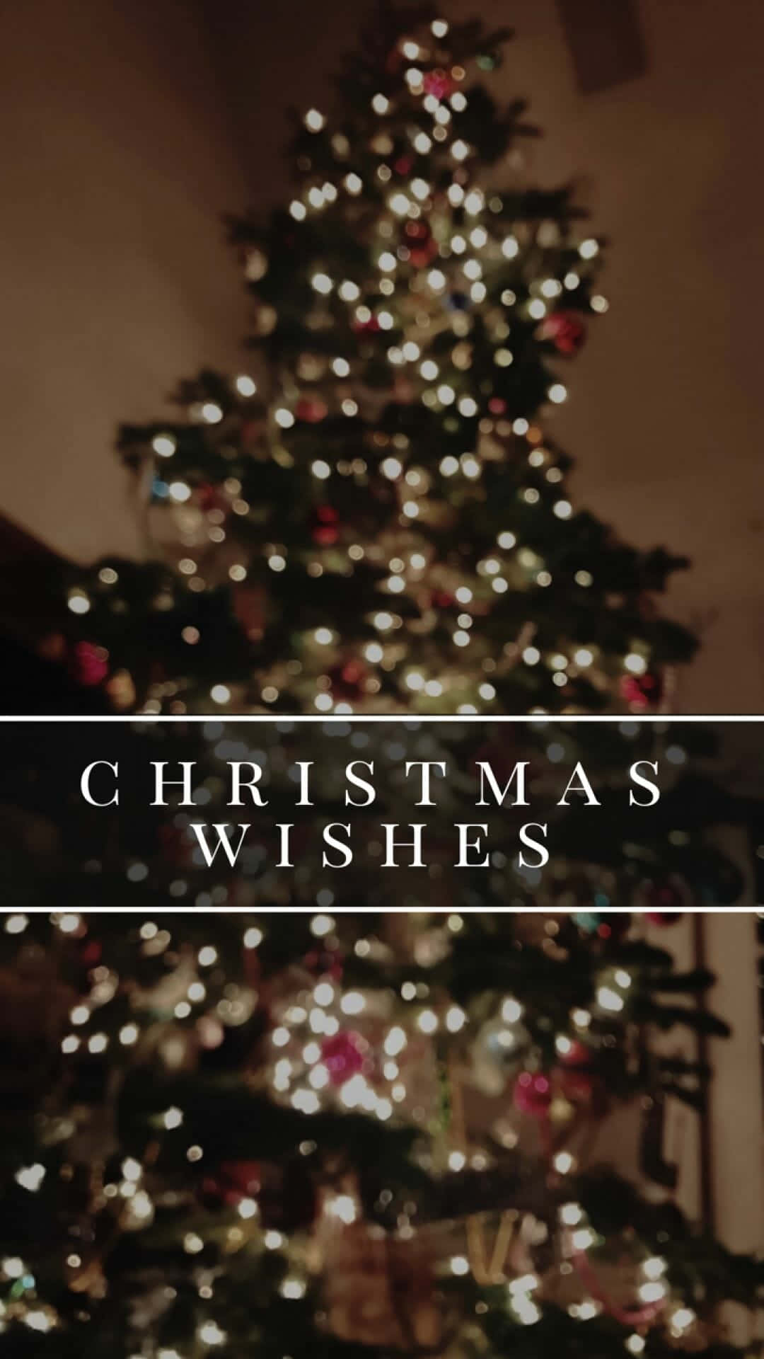 iPhone, Christmas tree, glowing lights, Full HD Phone Wallpaper