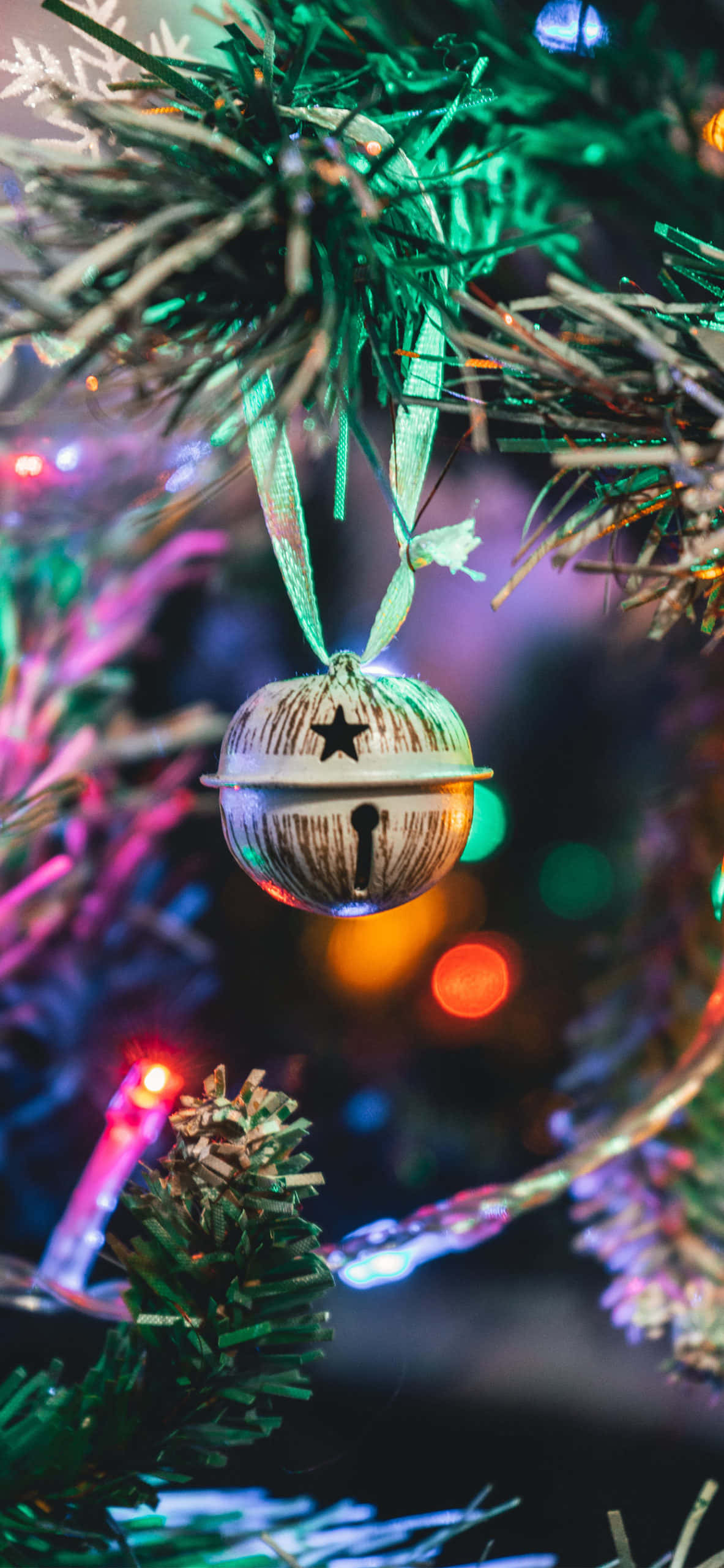 iPhone, Christmas Aesthetic, bell, 2K Phone Wallpaper