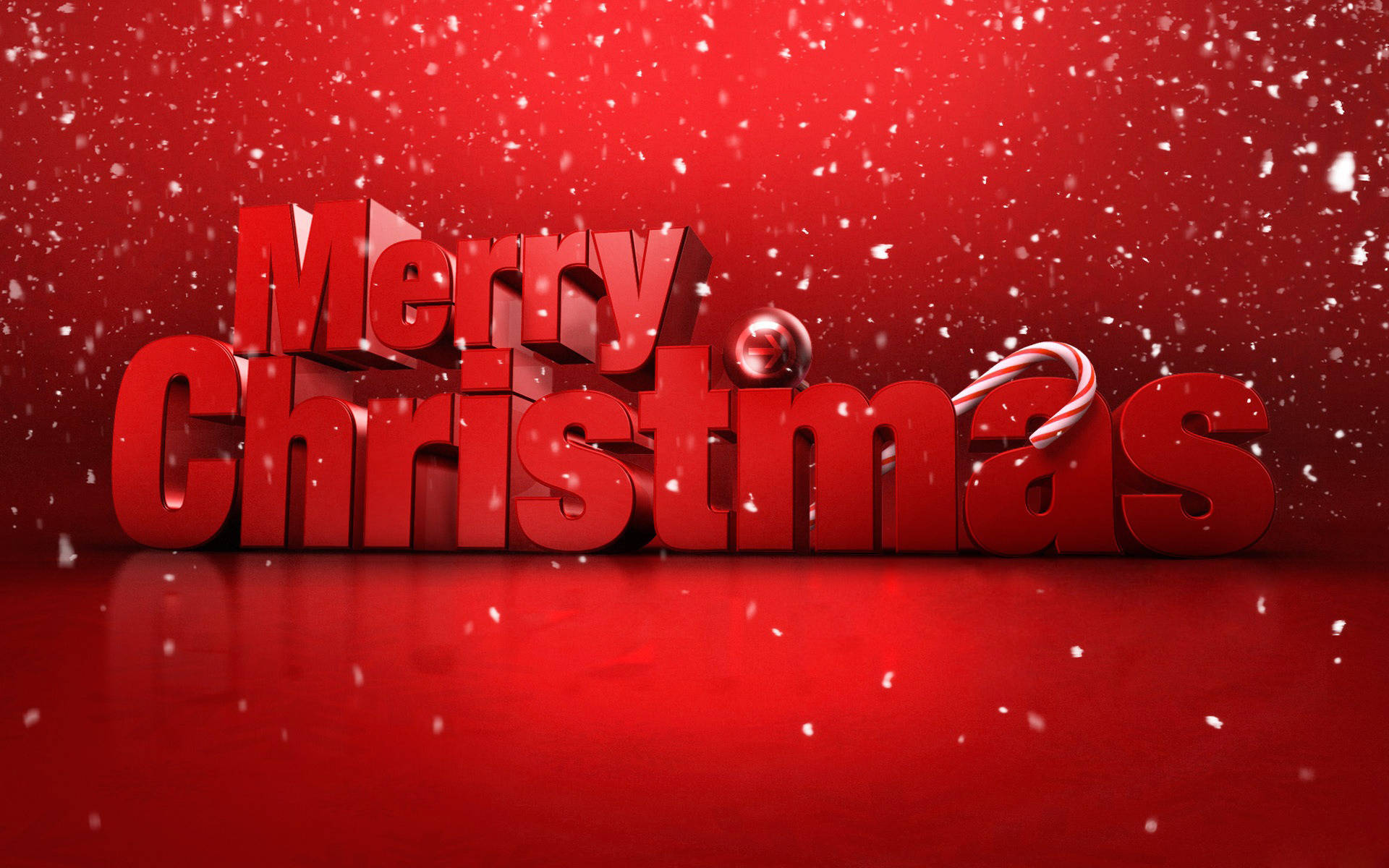 Merry Christmas, red, snowy red background, Full HD Desktop Wallpaper