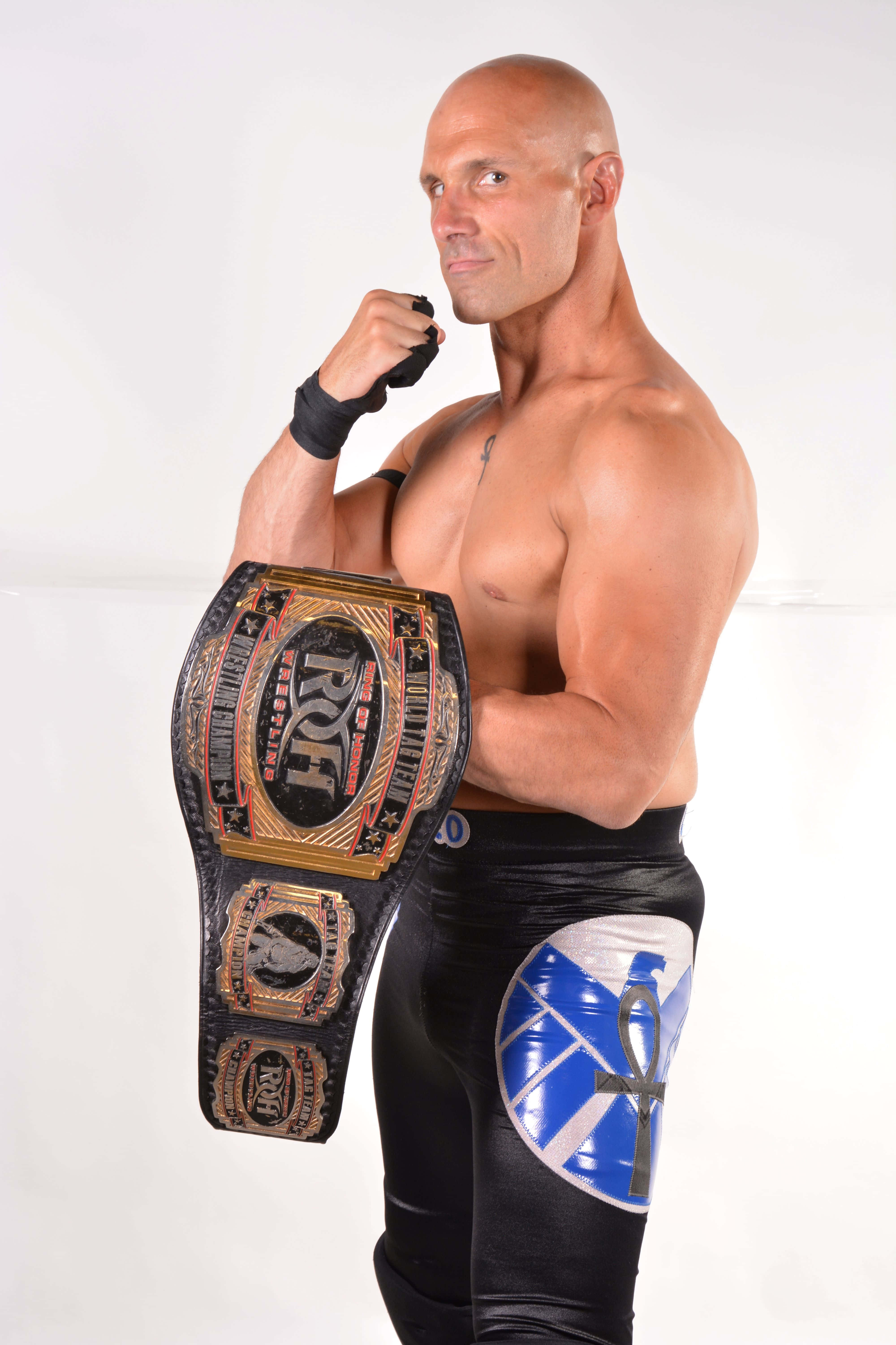 Christopher Daniels, championship belt, black wrestling tights, 5K Phone Wallpaper