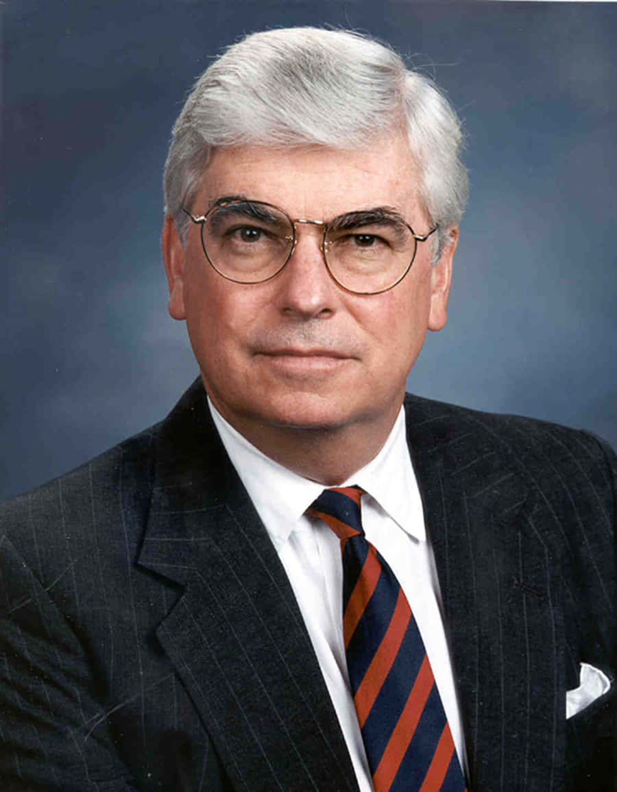 Christopher Dodd, pinstripe suit, striped tie, SD Phone Wallpaper