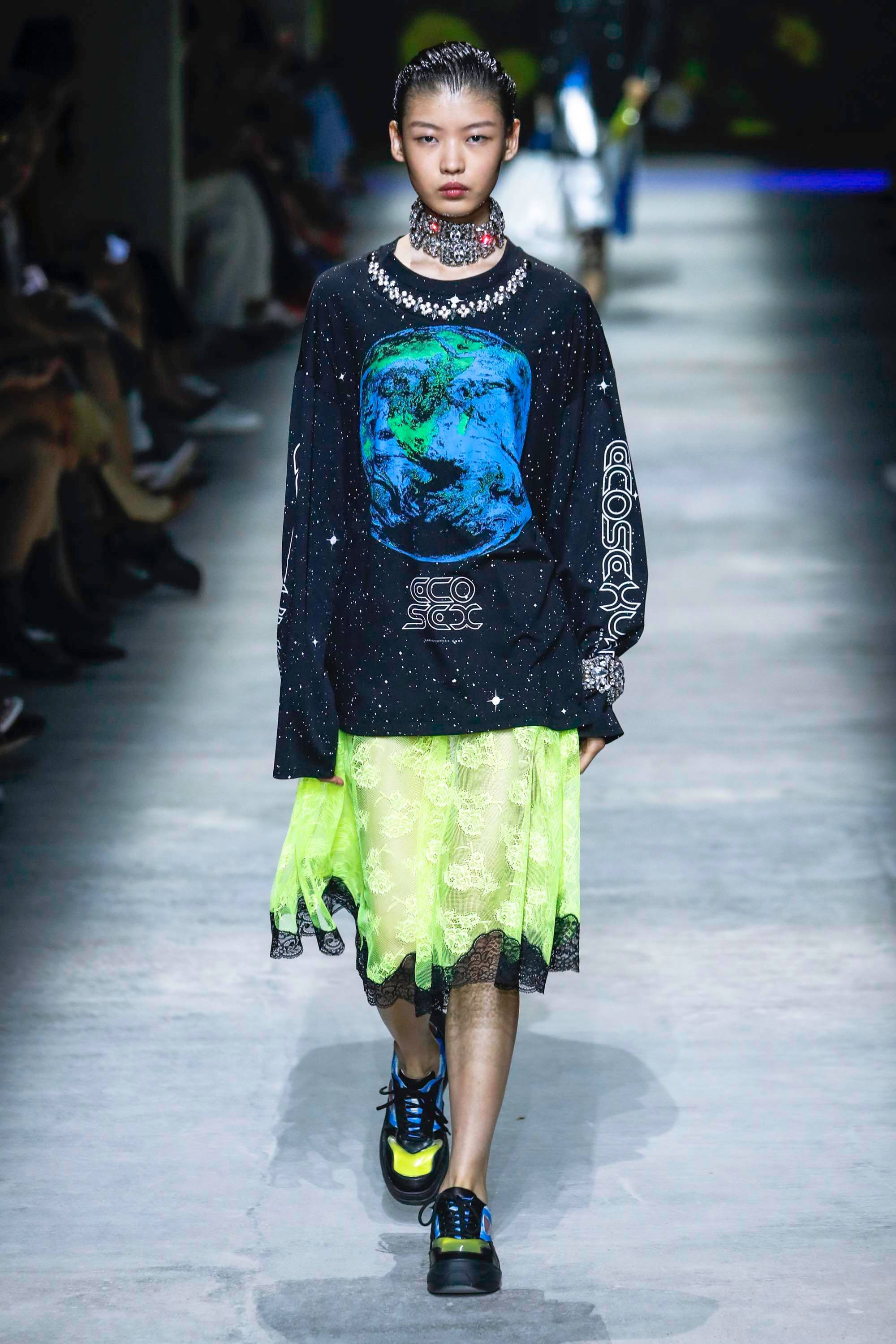 Christopher Kane, galaxy hoodie, black starry sweater, 2K Phone Wallpaper