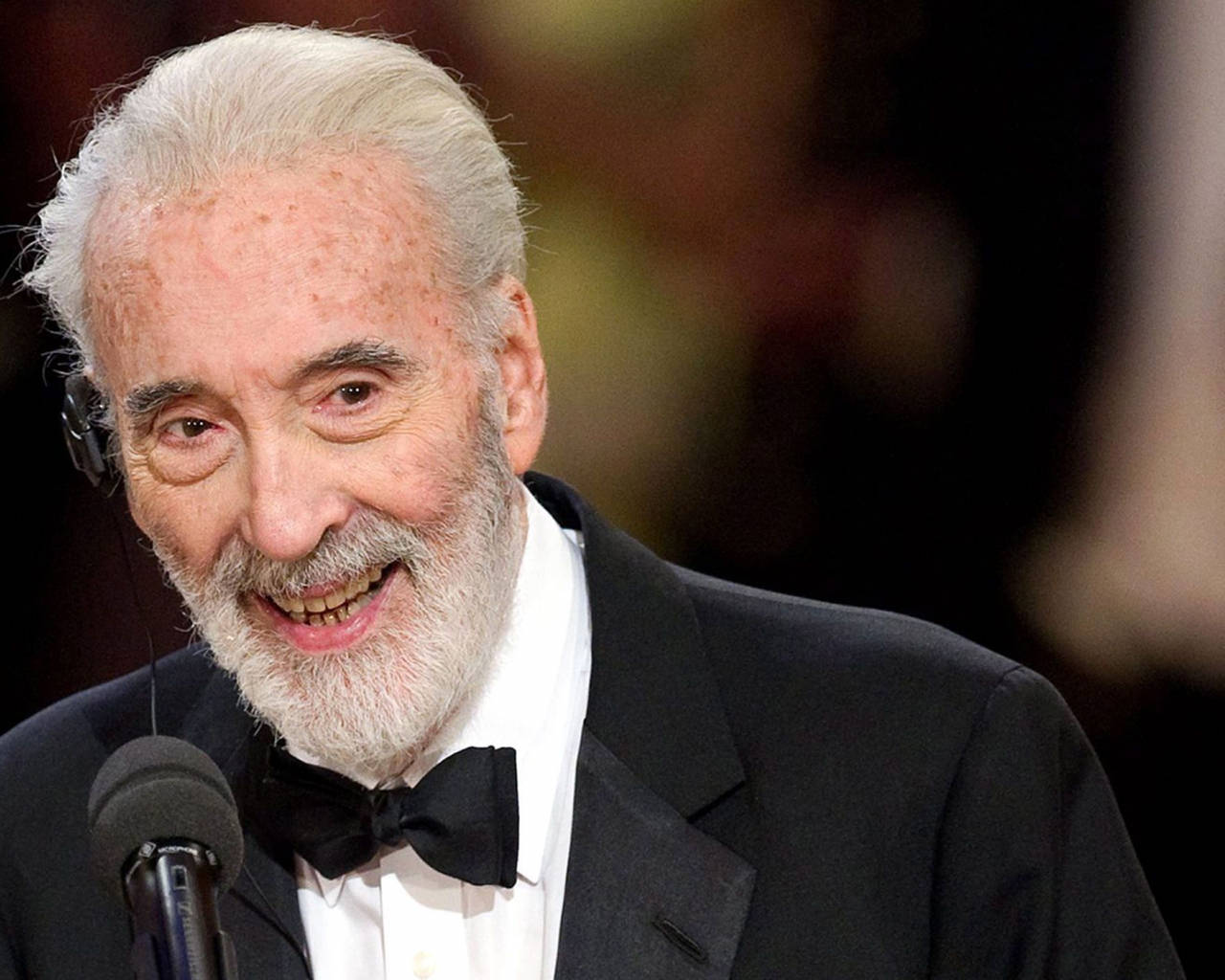 Christopher Lee, tuxedo, bow tie, HD Desktop Wallpaper