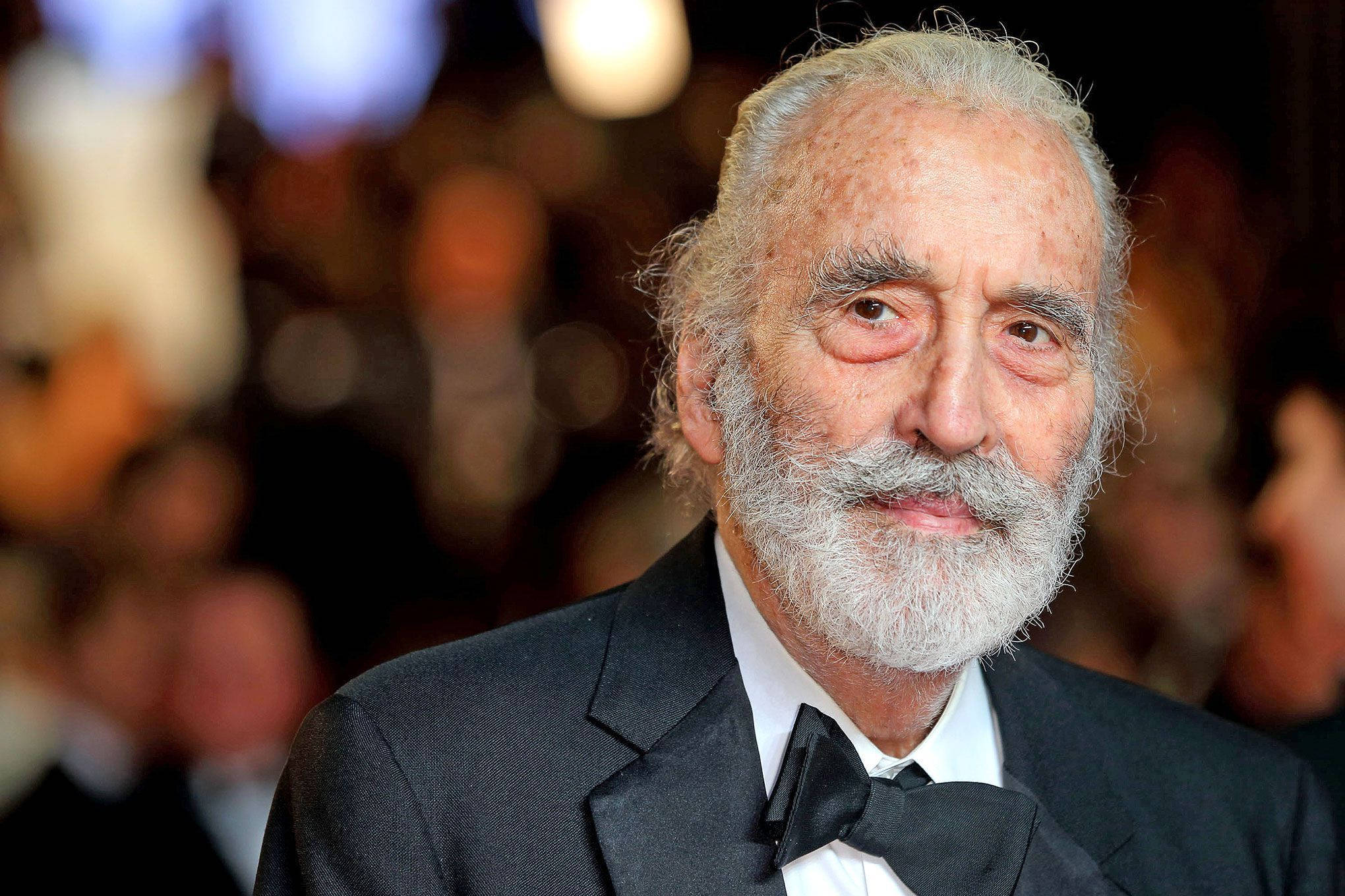 Christopher Lee, black tuxedo, bow tie, Full HD Desktop Wallpaper
