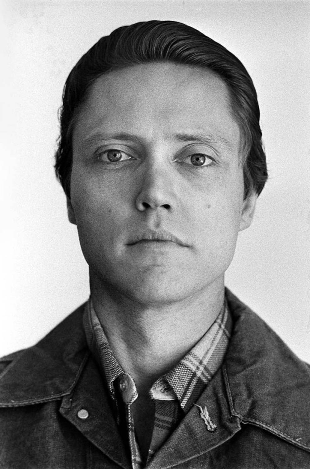 Christopher Walken, denim jacket, plaid shirt, HD Phone Wallpaper