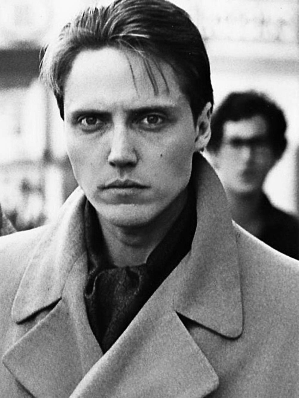 Christopher Walken, greyscale photo, black and white portrait, HD Phone Wallpaper