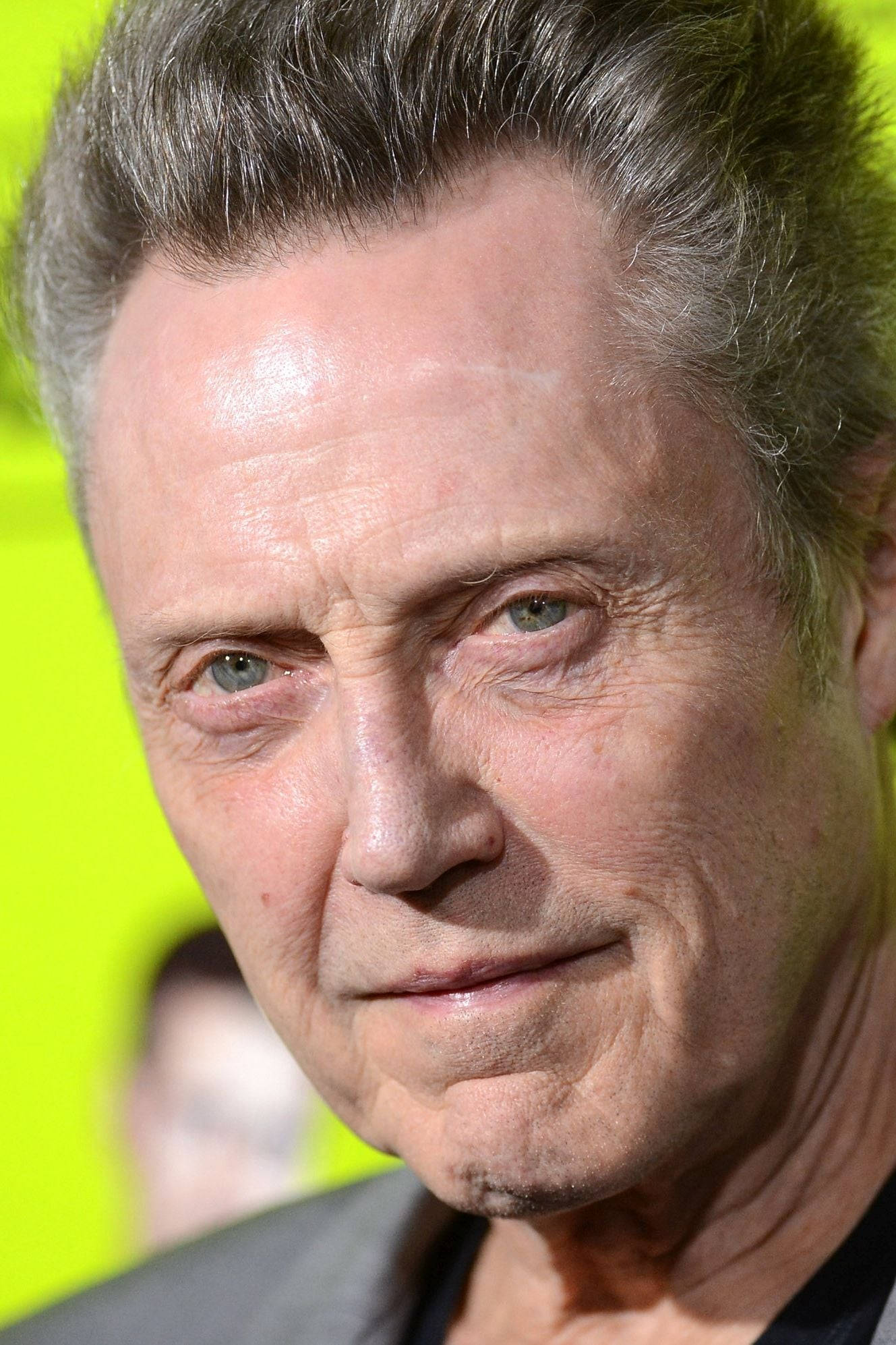 Christopher Walken, gray hair, intense green eyes, Full HD Phone Wallpaper