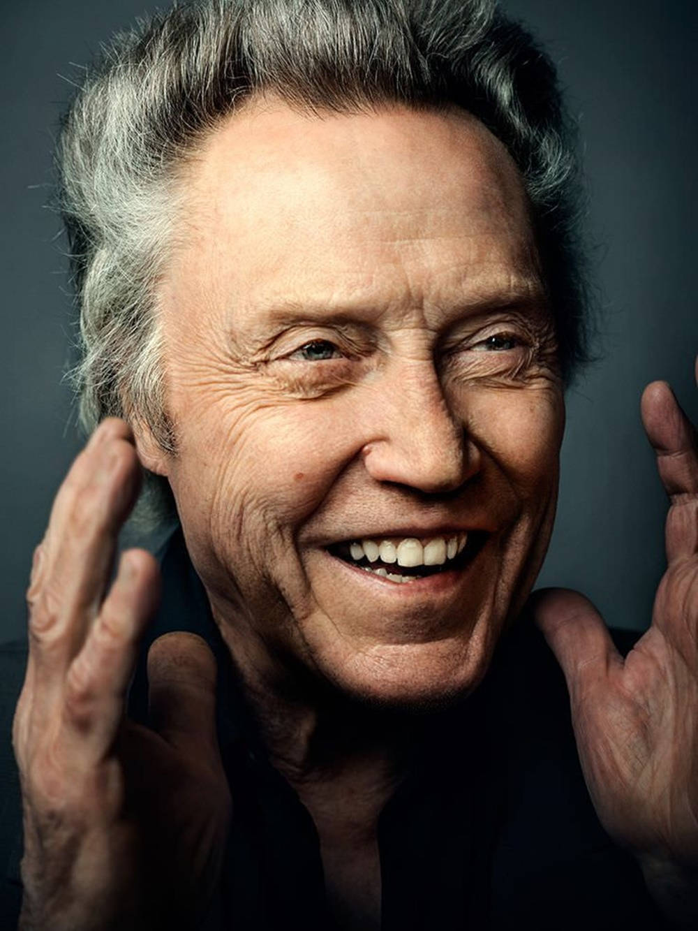 Christopher Walken, gray hair, expressive eyes, HD Phone Wallpaper