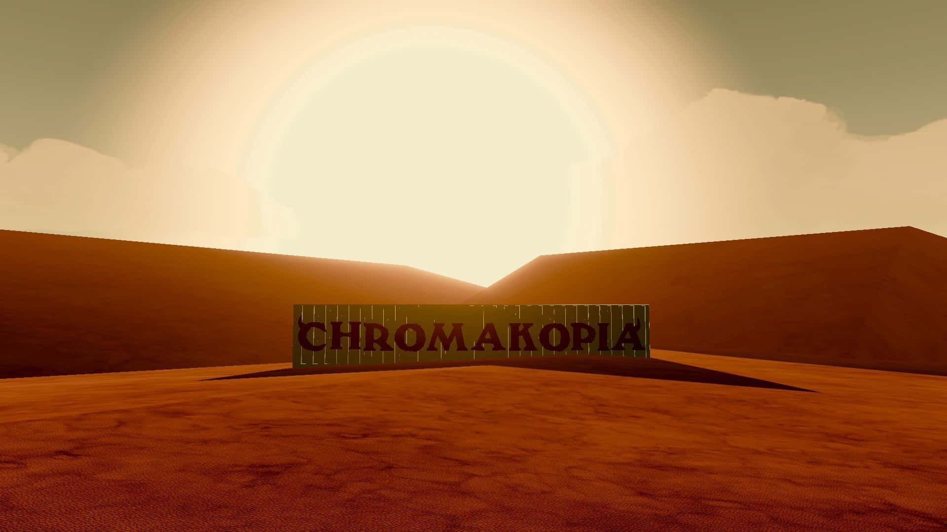 Chromatopia, desert, sunset, Full HD Desktop Wallpaper