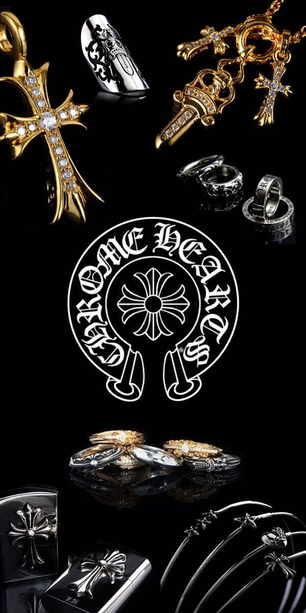 Chrome Hearts, gold, silver, SD Phone Wallpaper