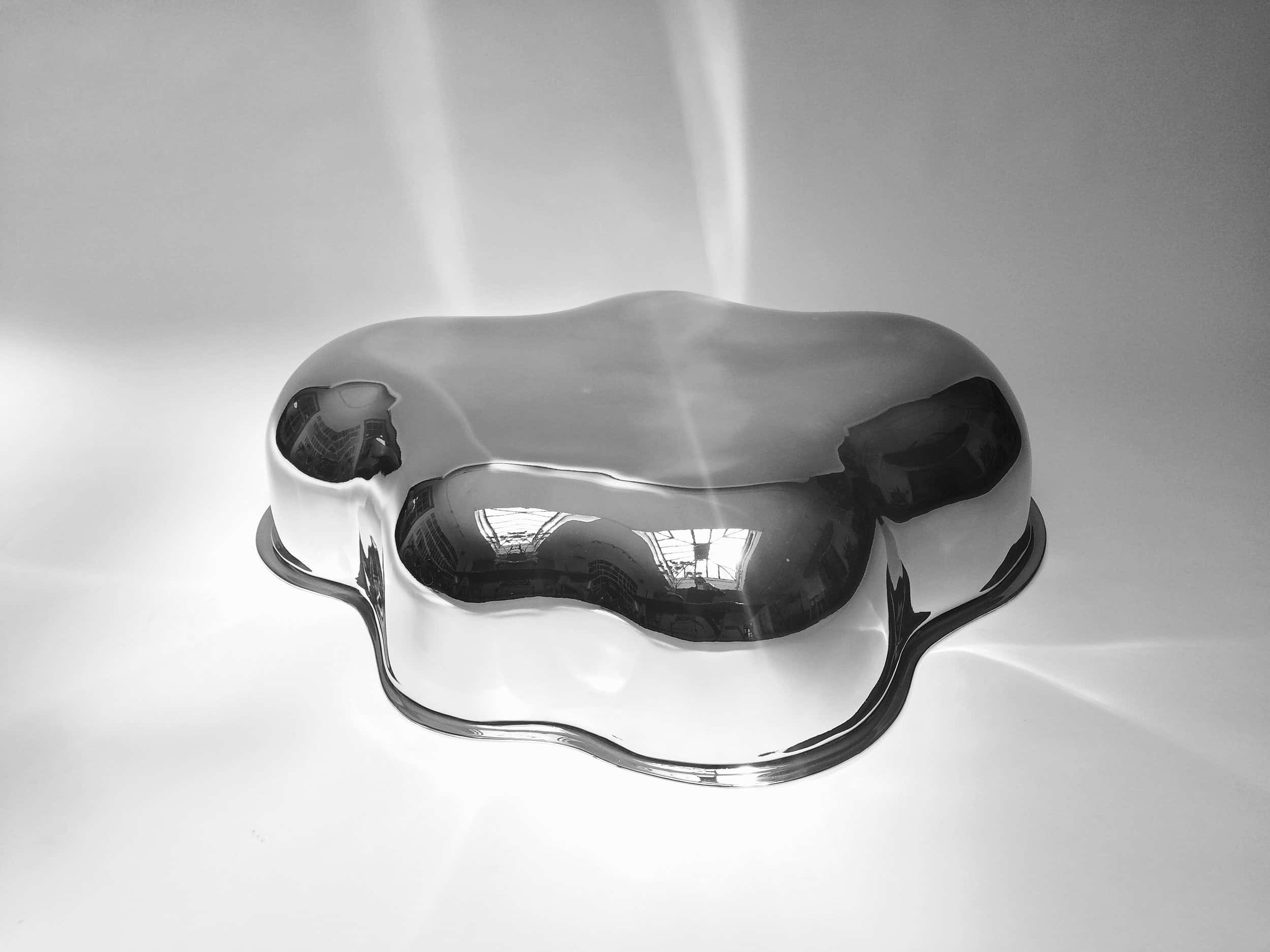 chrome sculpture, studio lights, windows, Full HD Desktop Wallpaper