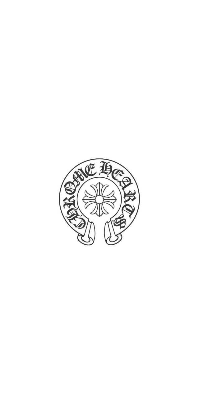 Chrome Hearts, minimalist logo, gothic script, HD Phone Wallpaper