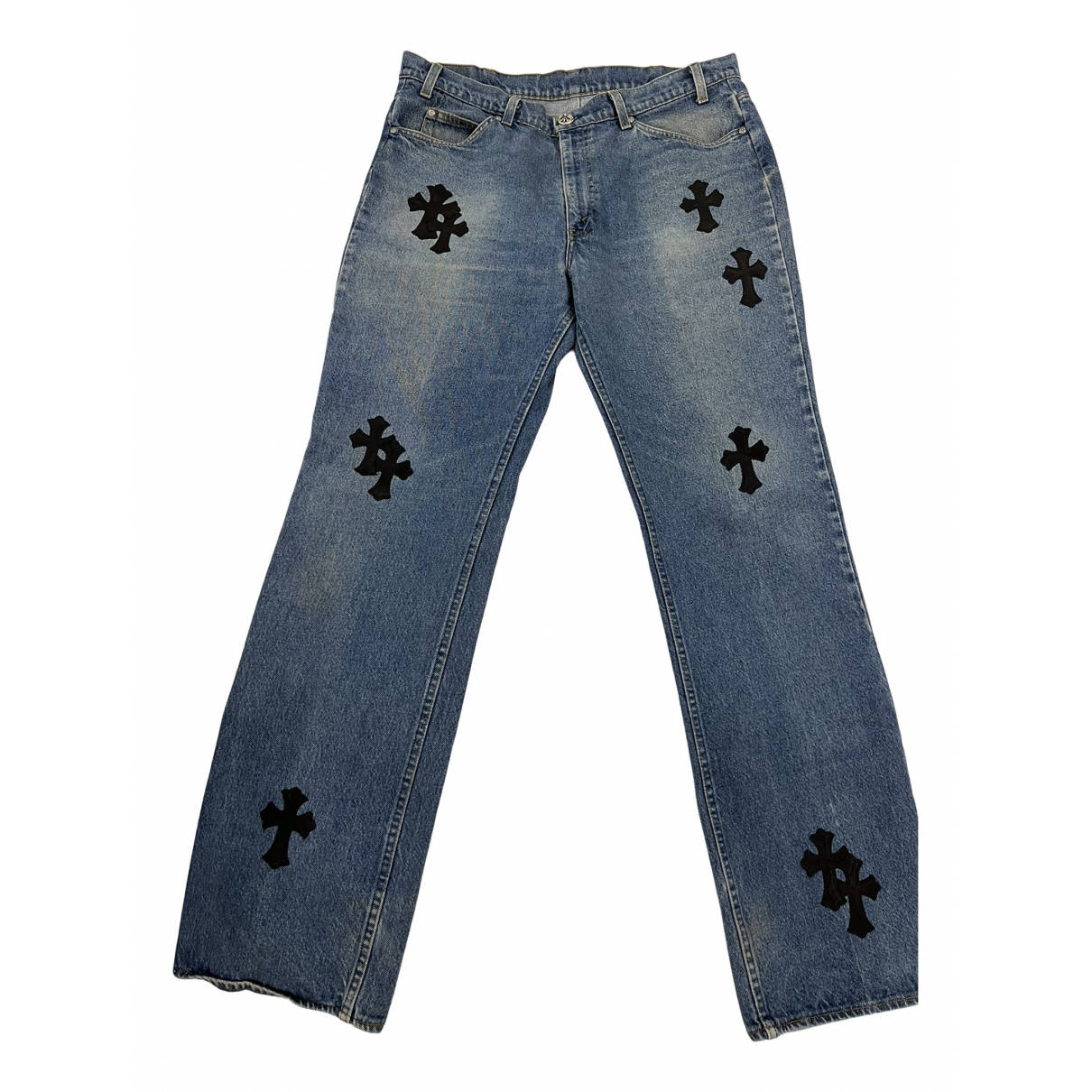 Chrome Hearts, denim pants, blue denim jeans, SD Desktop Wallpaper