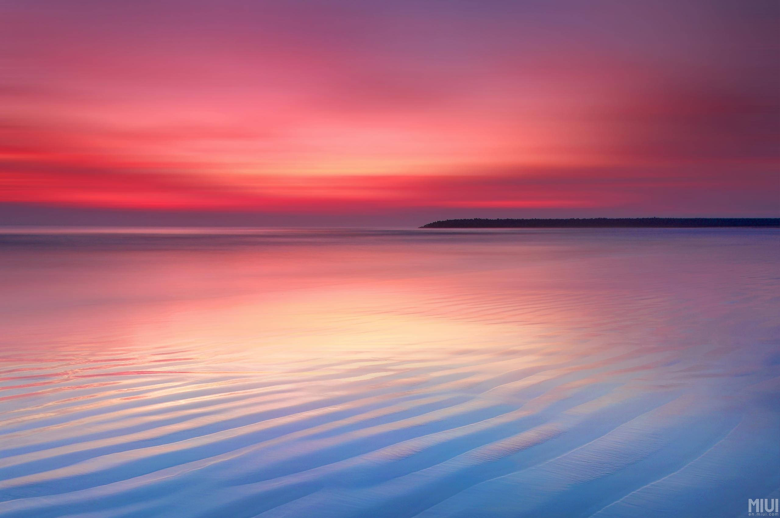 Chromebook, red aesthetic, sunset, 2K Desktop Wallpaper