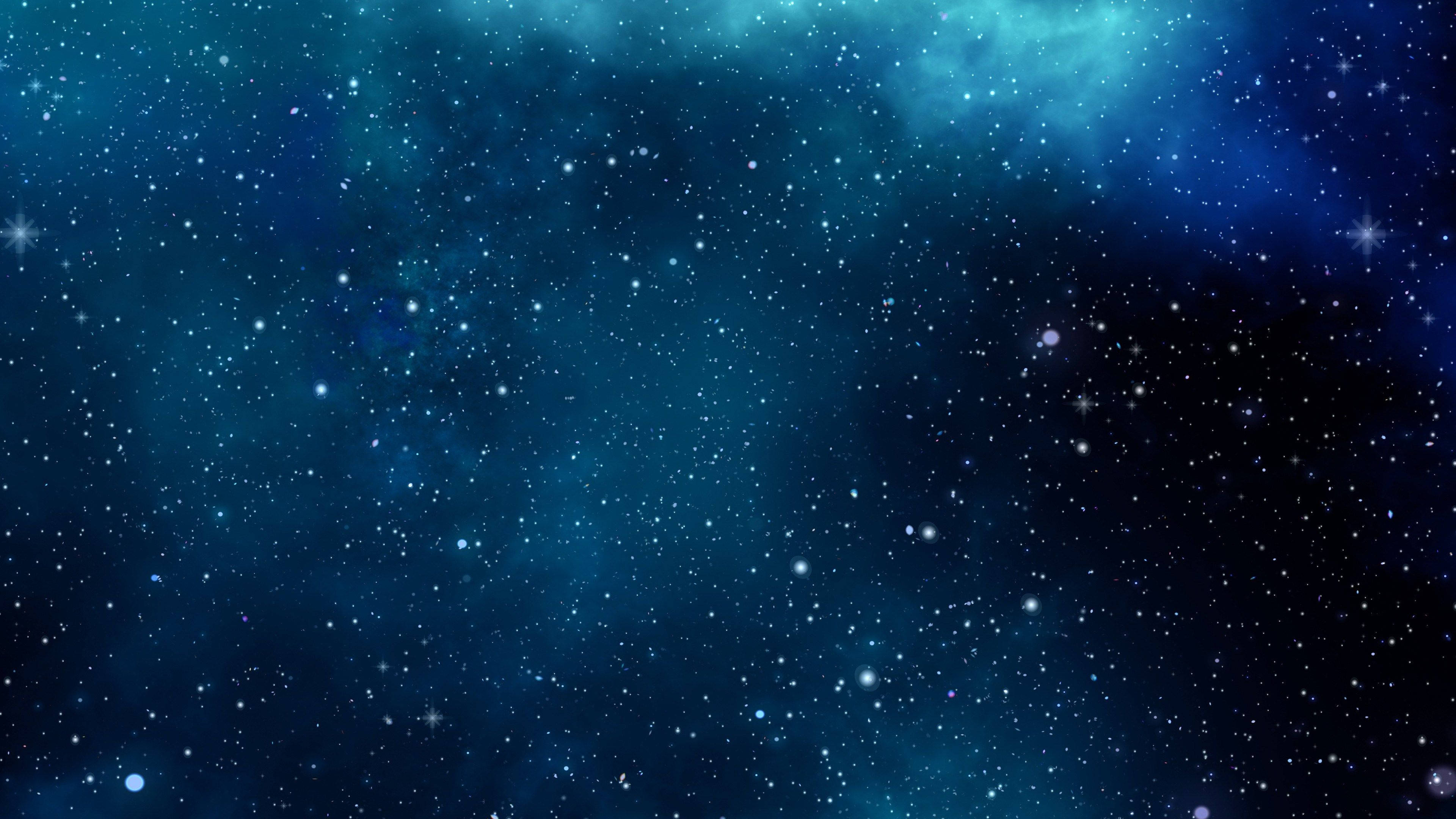 Chromebook, blue, outer space, 4K Desktop Wallpaper