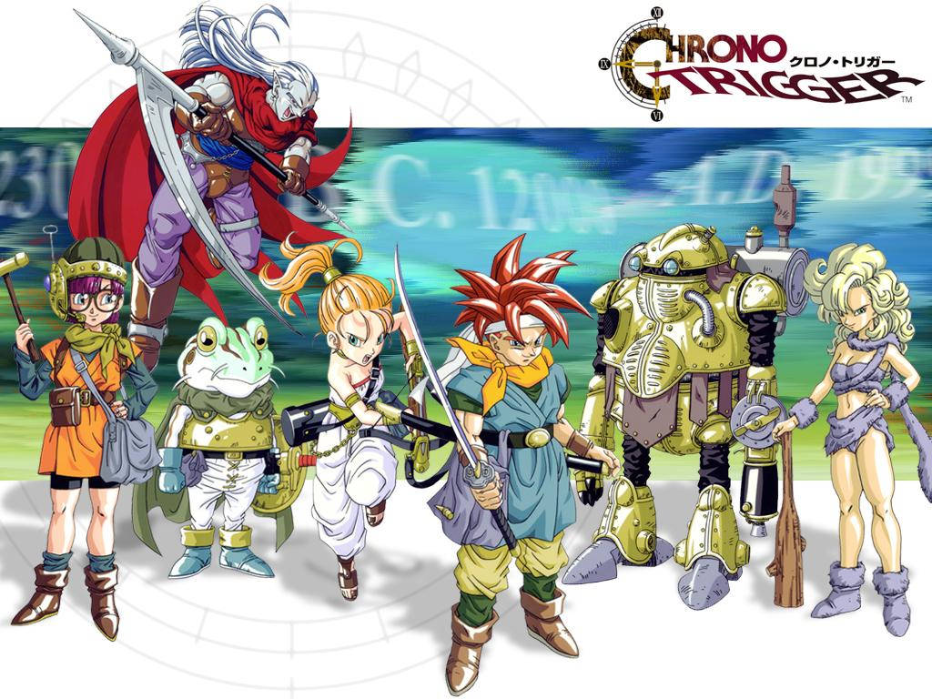 Chrono Trigger, main characters, anime, SD Desktop Wallpaper