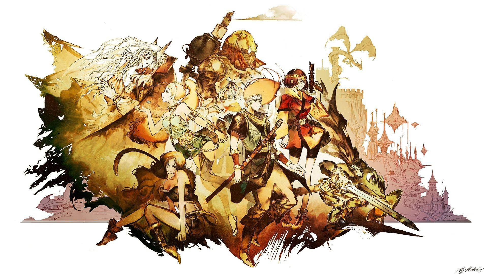 Chrono Trigger, anime-style illustration, fantasy adventurers, Full HD Desktop Wallpaper