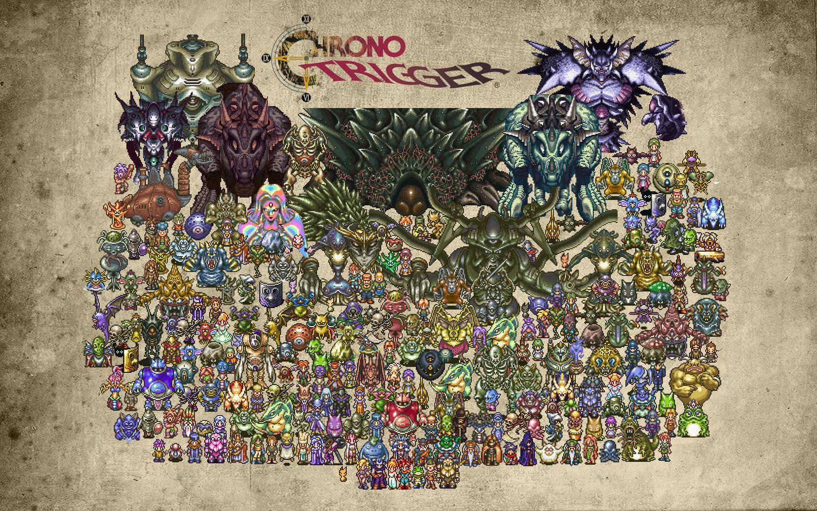 Chrono Trigger, all characters, poster, HD Desktop Wallpaper