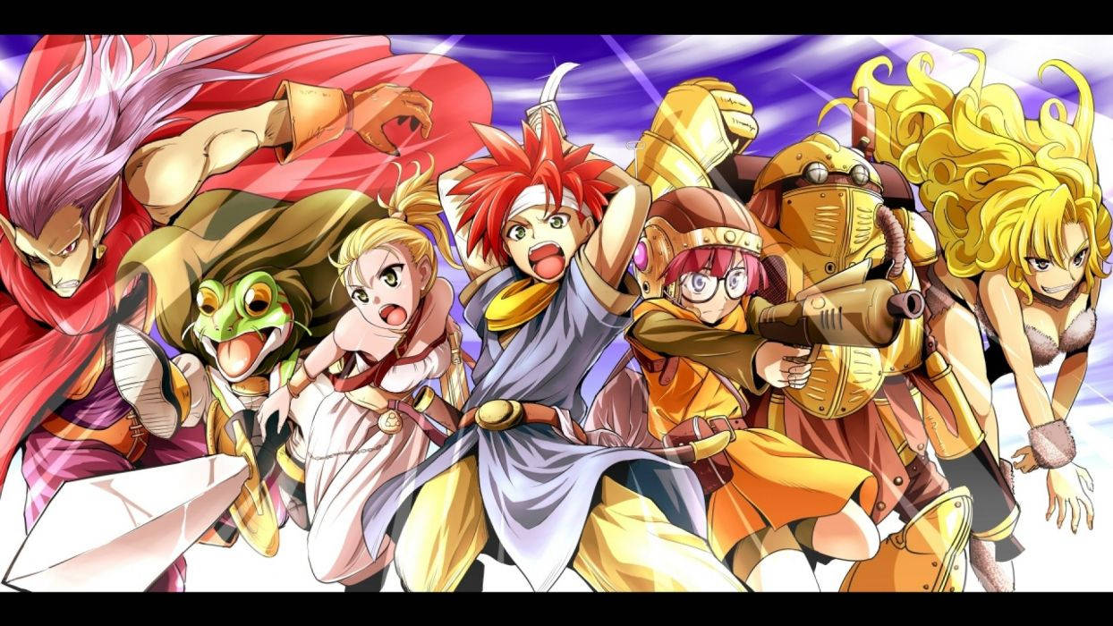 Chrono Trigger, characters, animated poster, SD Desktop Wallpaper