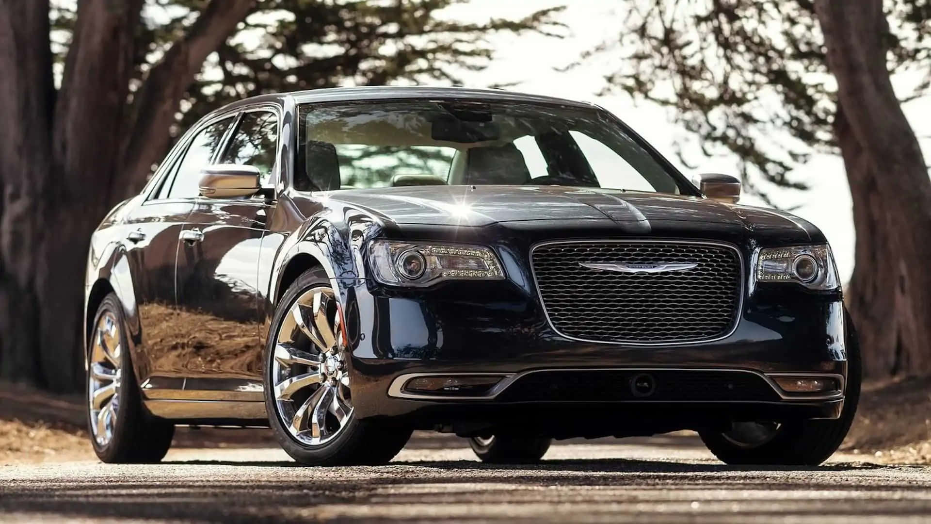 Chrysler 300, black, luxury sedan, Full HD Desktop Wallpaper