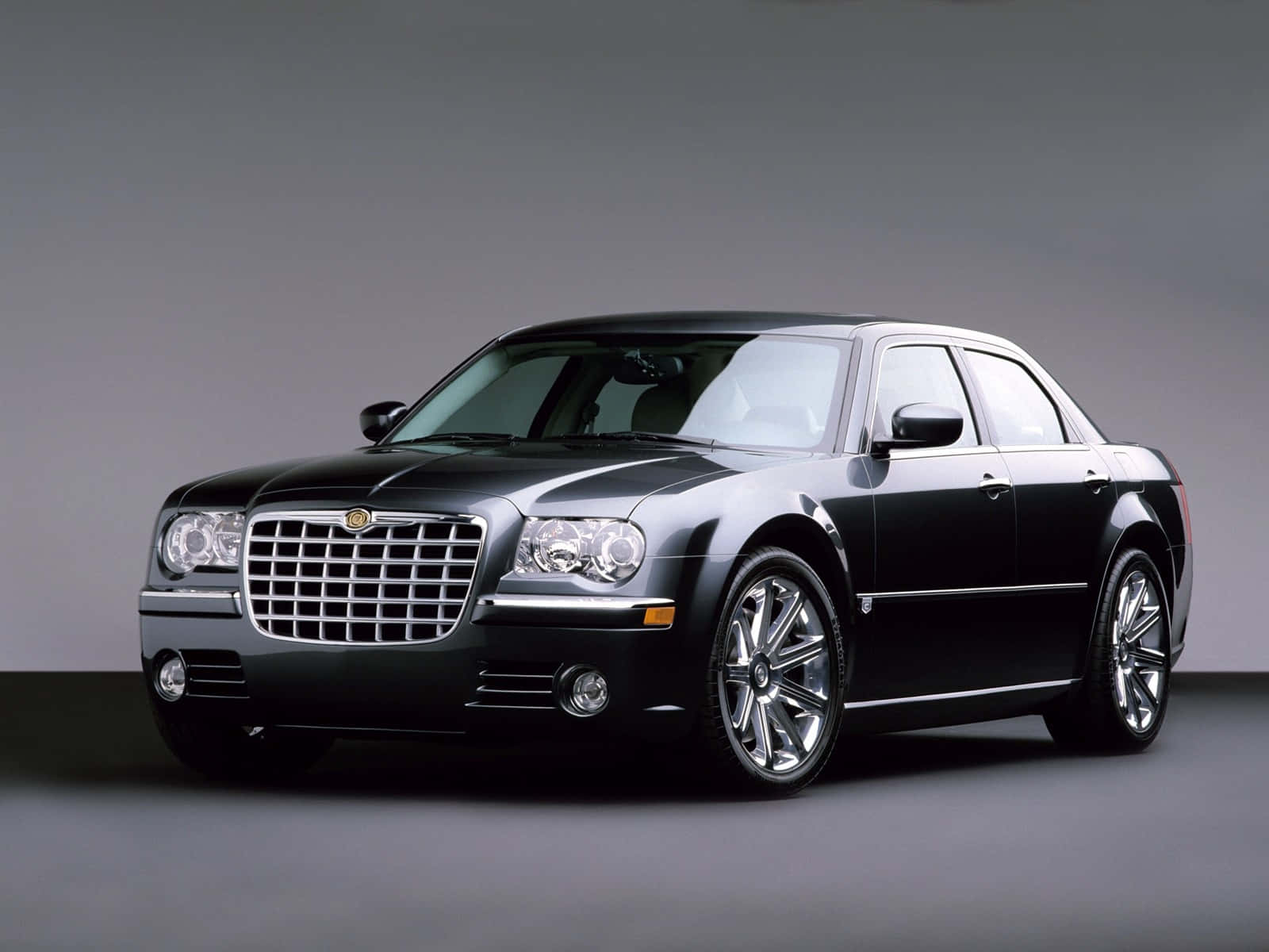 Chrysler 300, black, sleek, HD Desktop Wallpaper